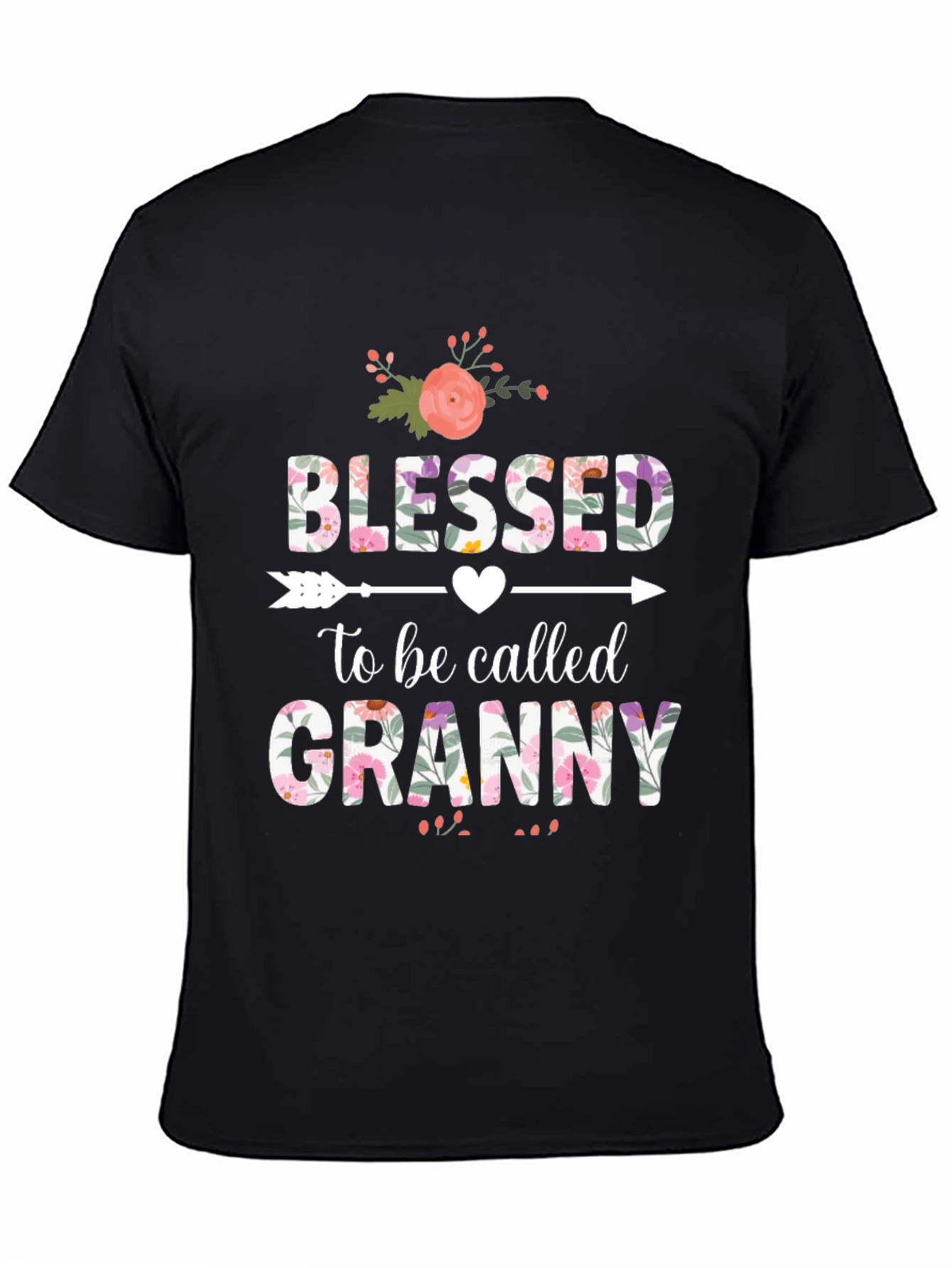 Blessed to be Called Granny T-Shirt Floral Design