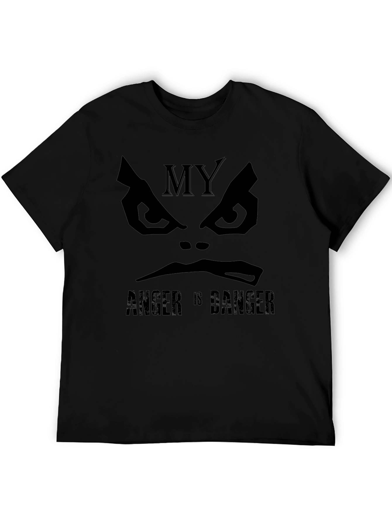 My Anger Is Danger Black Graphic Tee