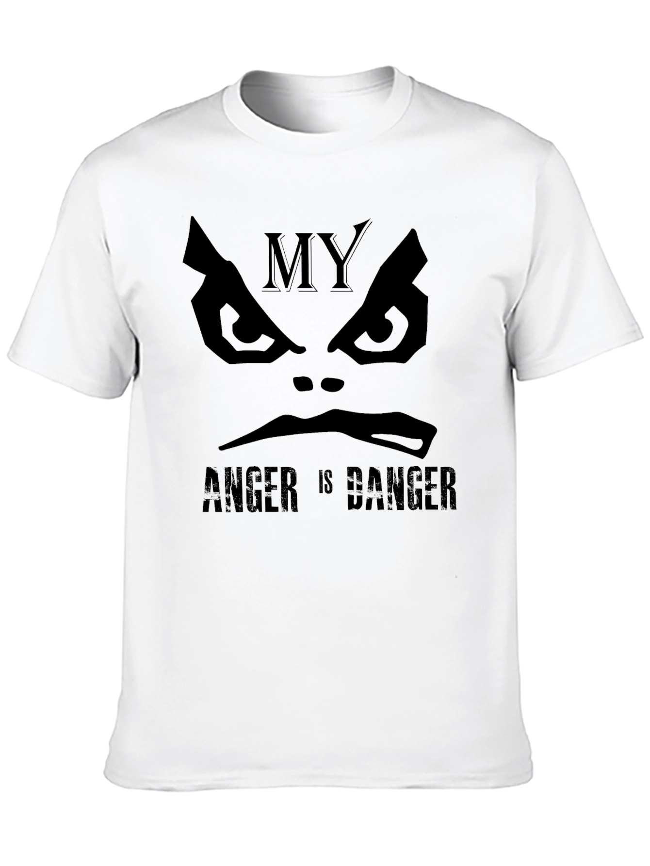 My Anger Is Danger Black Graphic Tee