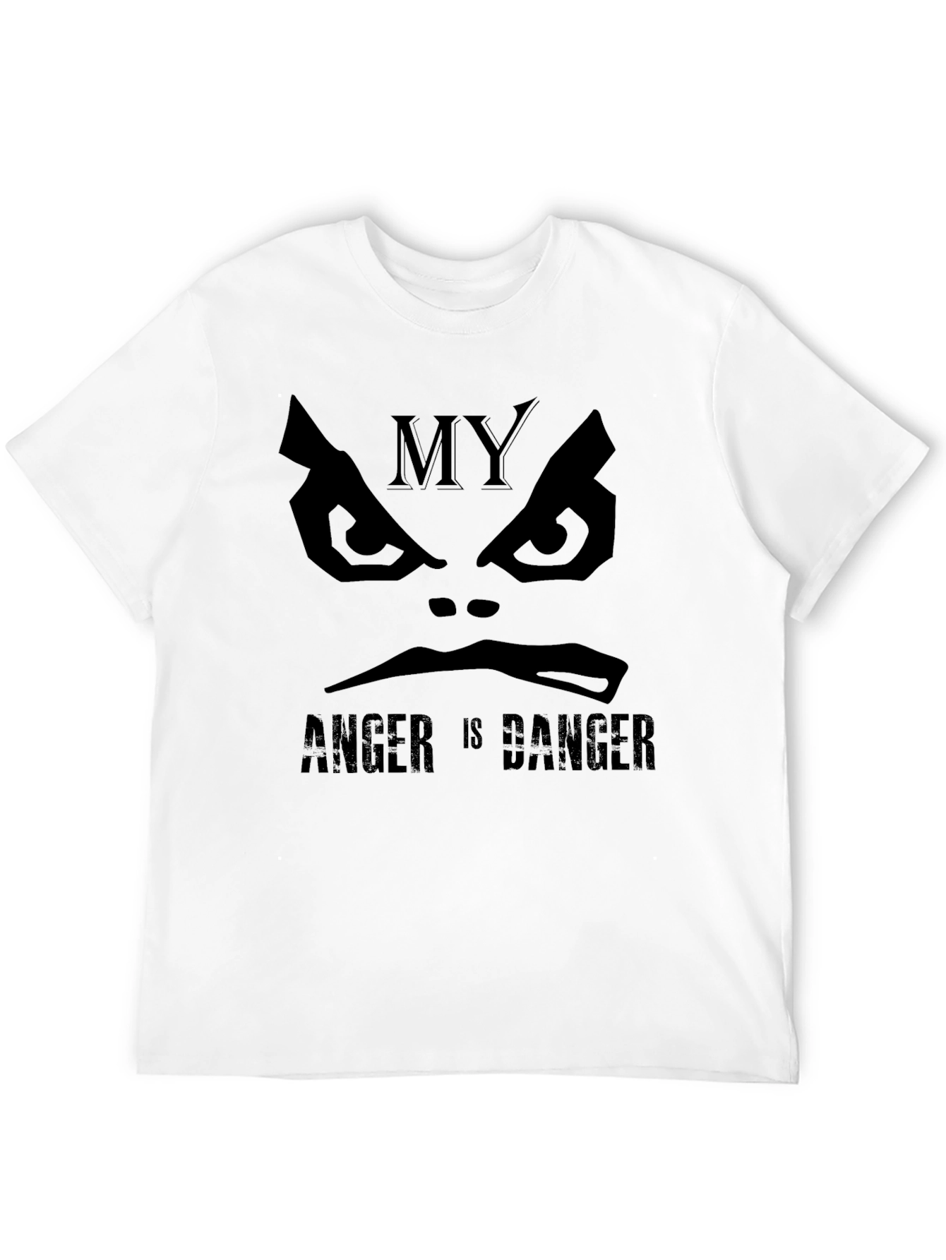 My Anger Is Danger Black Graphic Tee