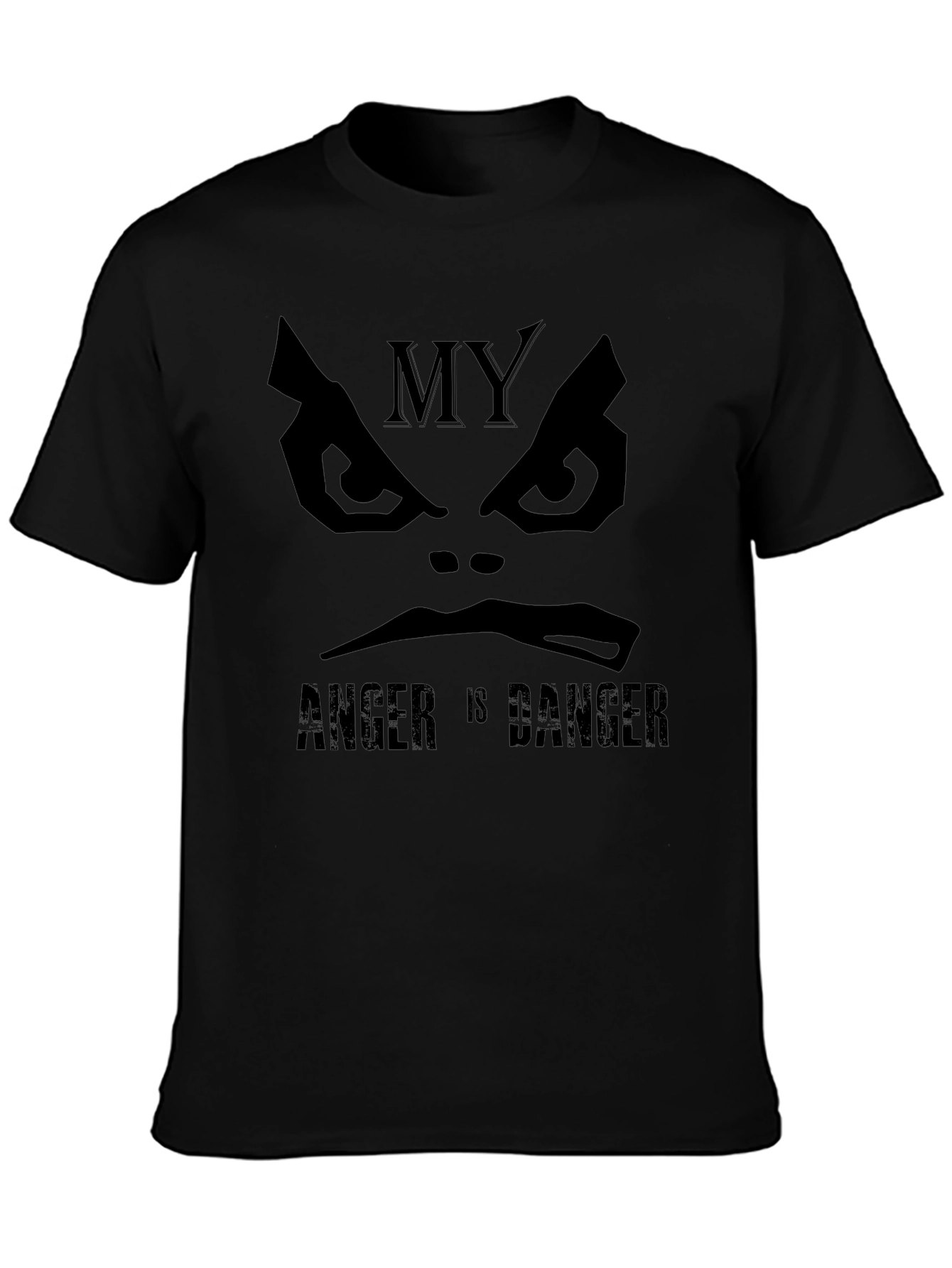 My Anger Is Danger Black Graphic Tee