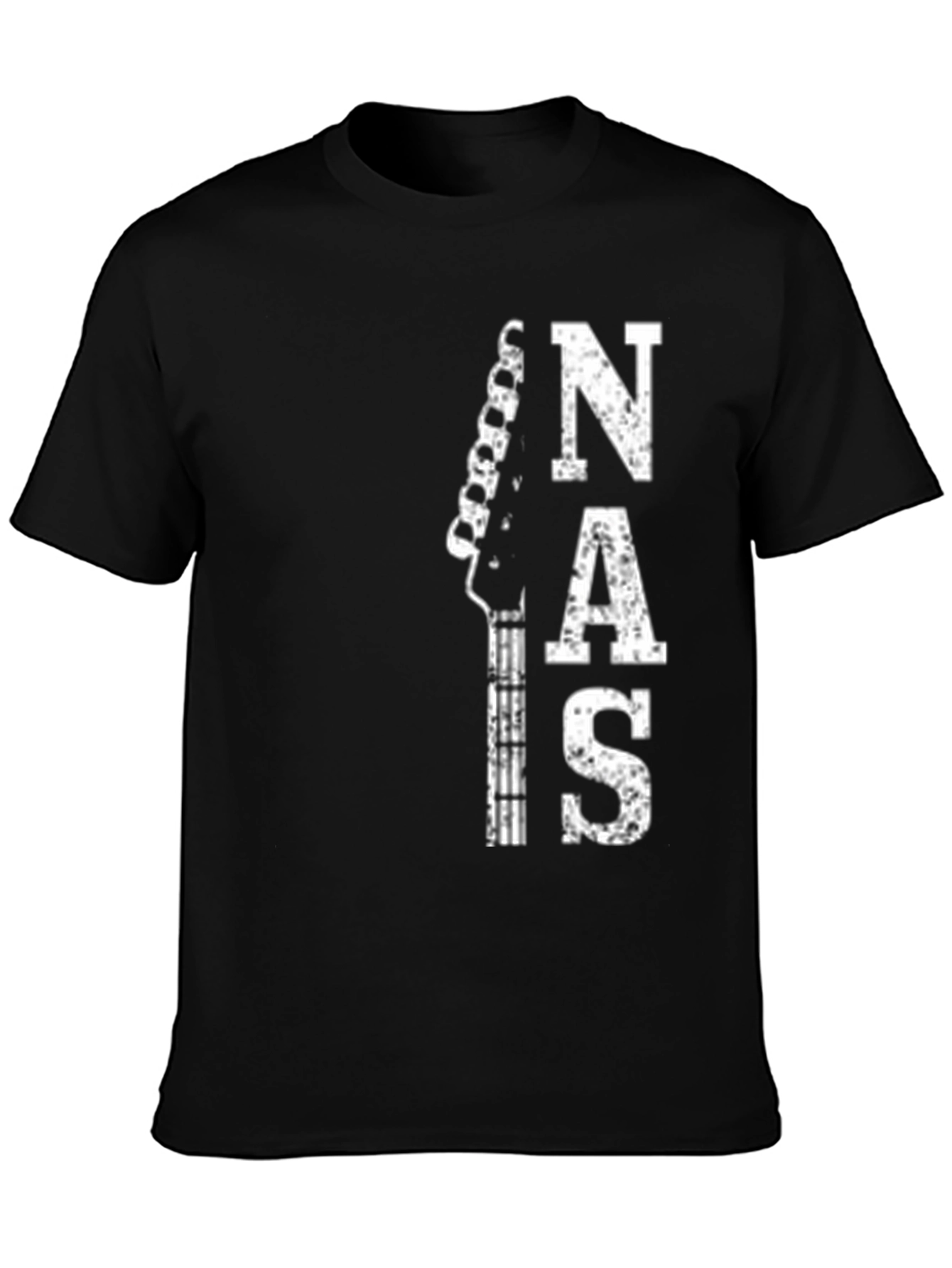 NAS is Guitar Black T-Shirt