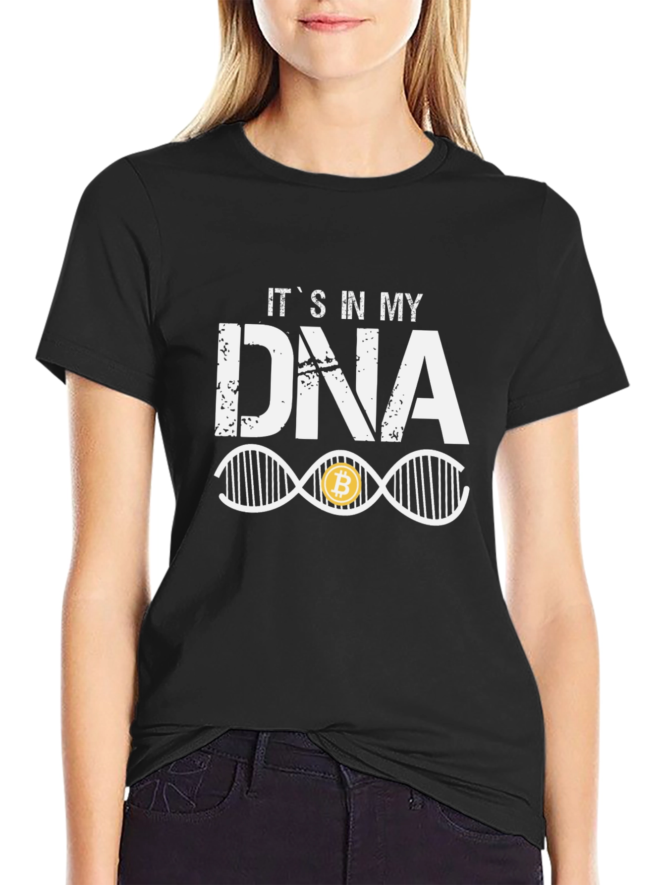 Bitcoin DNA T-Shirt - Crypto Enthusiast Tee
