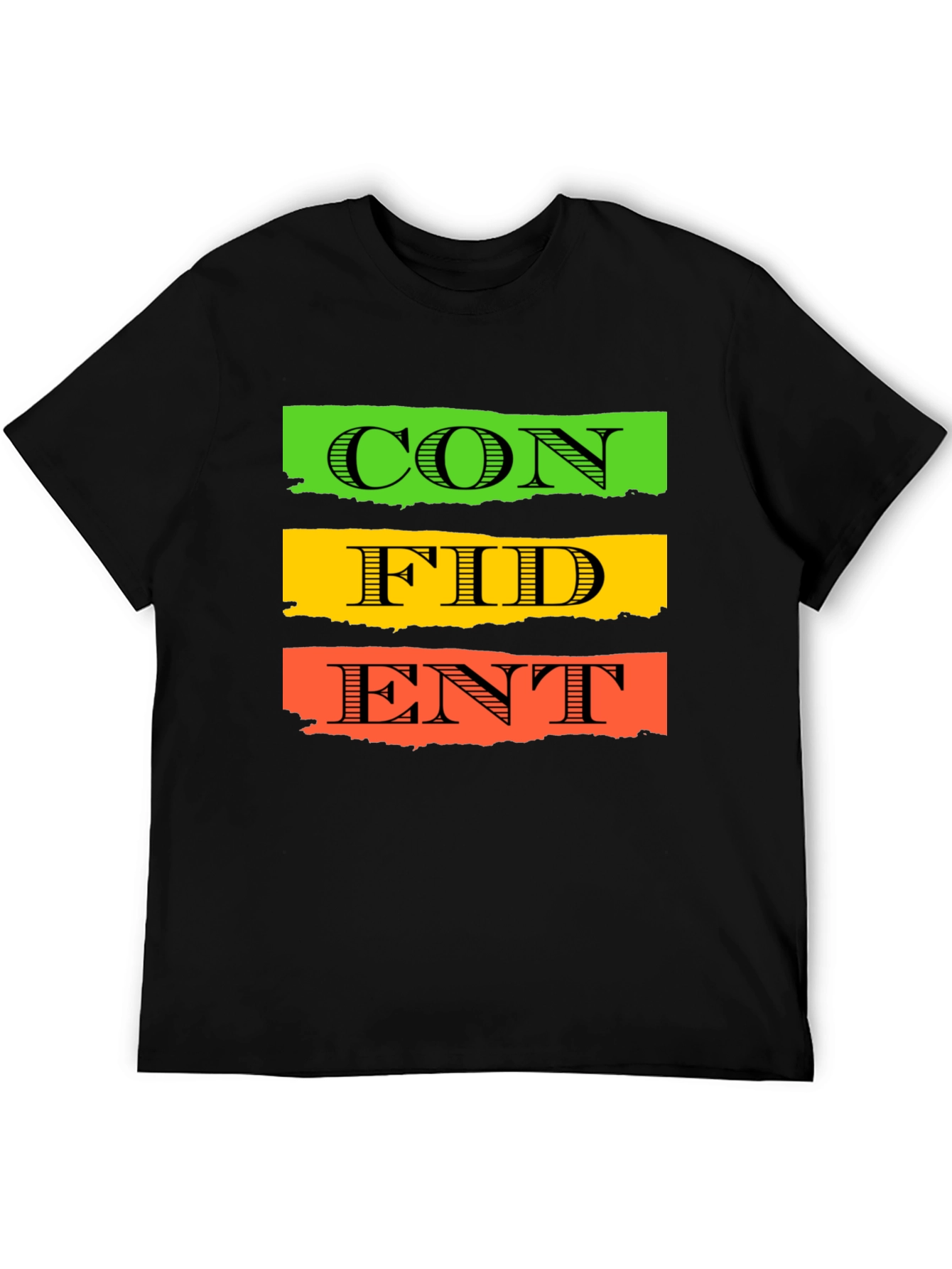 Confident Typography T-Shirt - Black