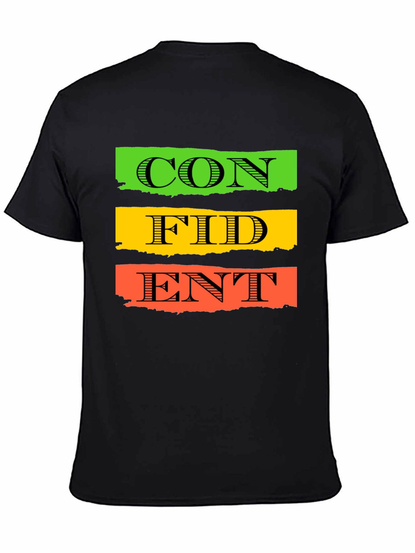 Confident Typography T-Shirt - Black