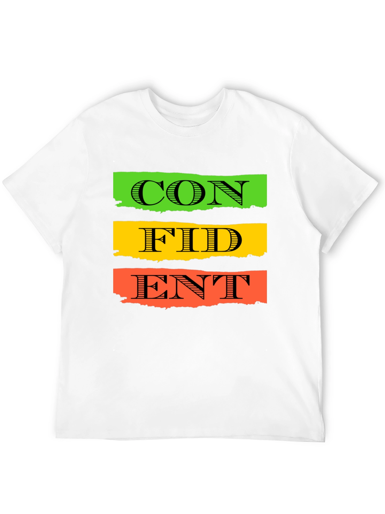 Confident Typography T-Shirt - Black
