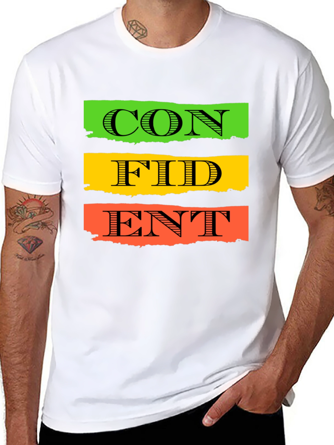 Confident Typography T-Shirt - Black