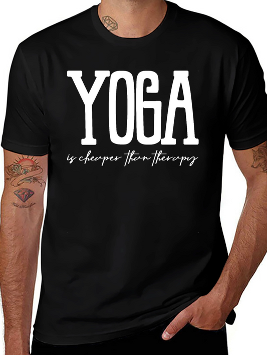 Yoga is Cheaper Than Therapy Graphic Tee