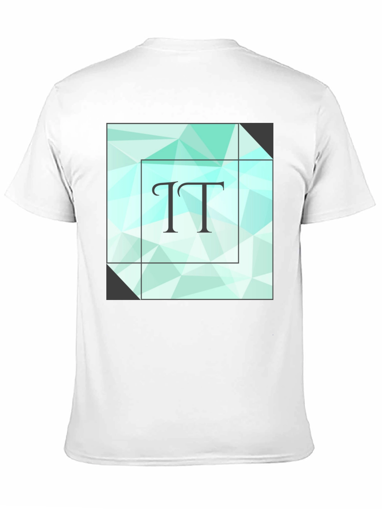 Geometric TT Print Black T-Shirt