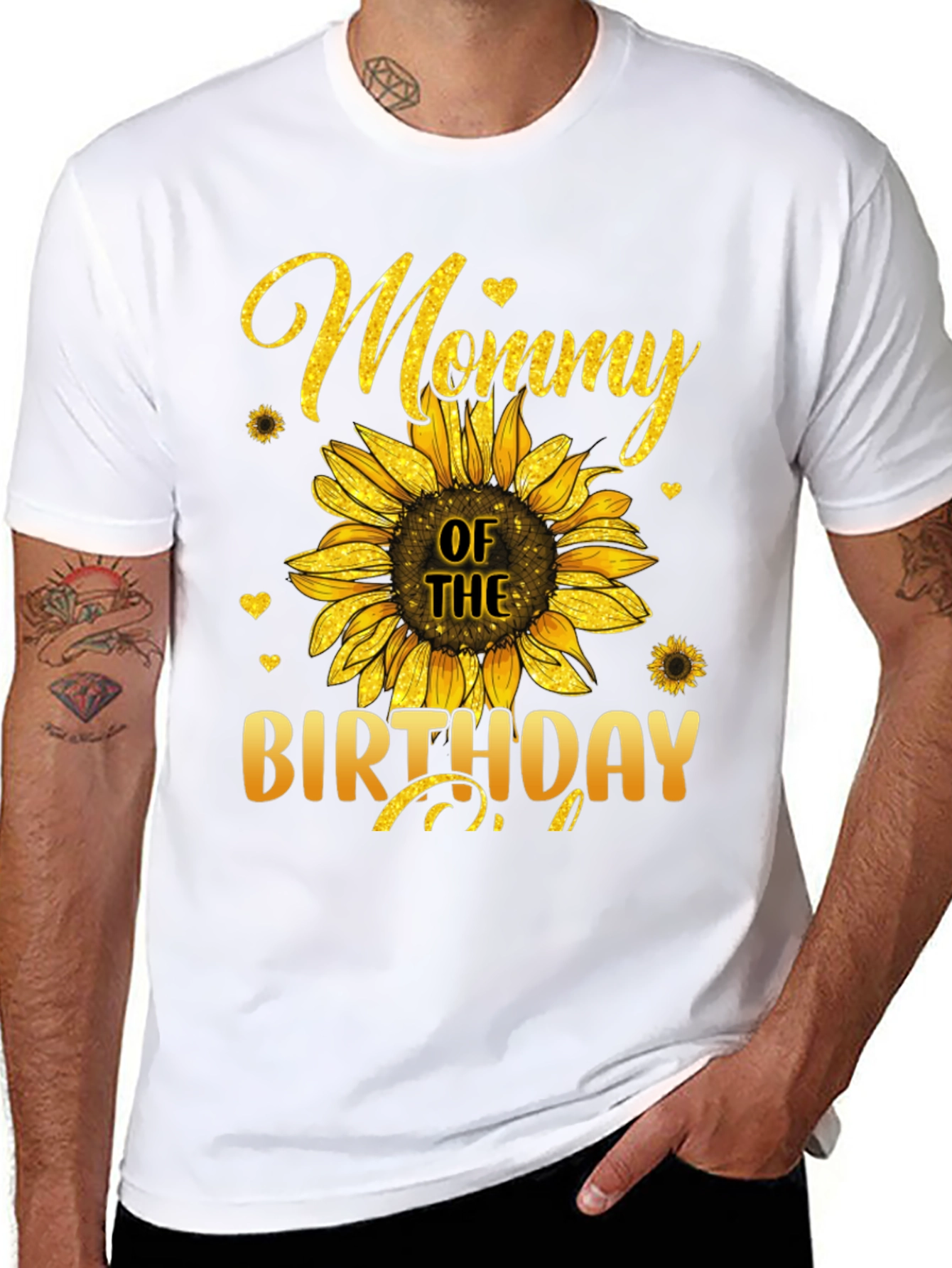 Mommy of the Birthday Girl Sunflower T-Shirt