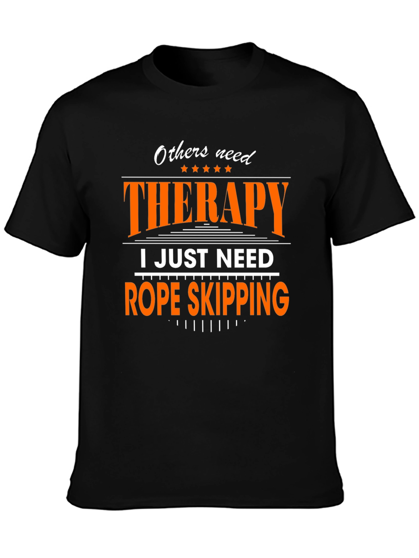 Therapy Rope Skipping Black T-Shirt