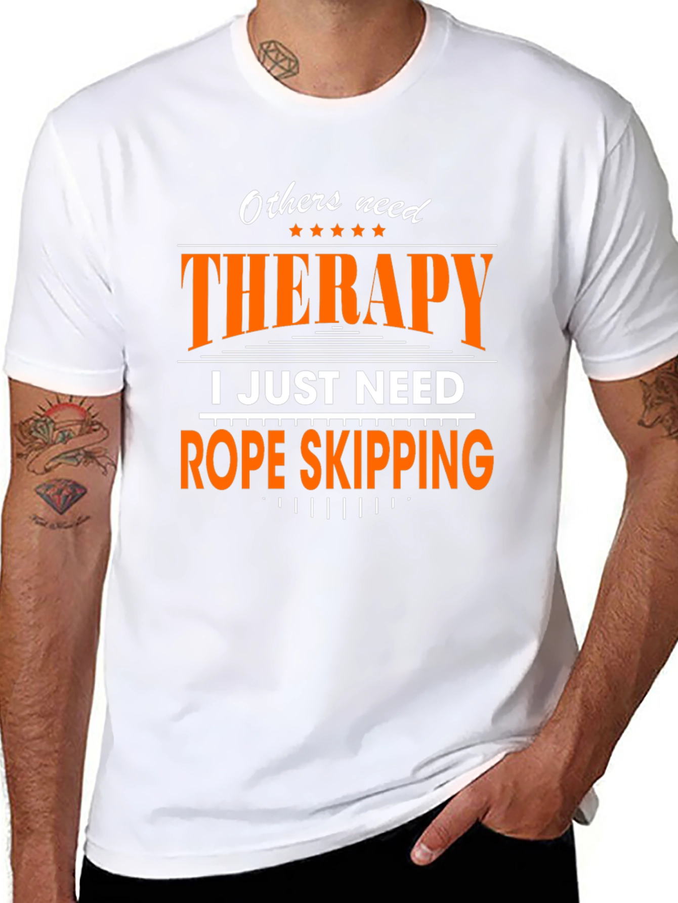 Therapy Rope Skipping Black T-Shirt