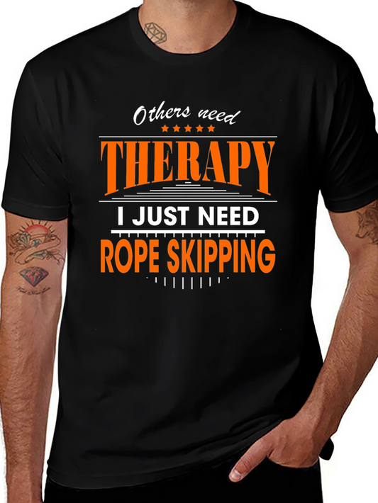 Therapy Rope Skipping Black T-Shirt