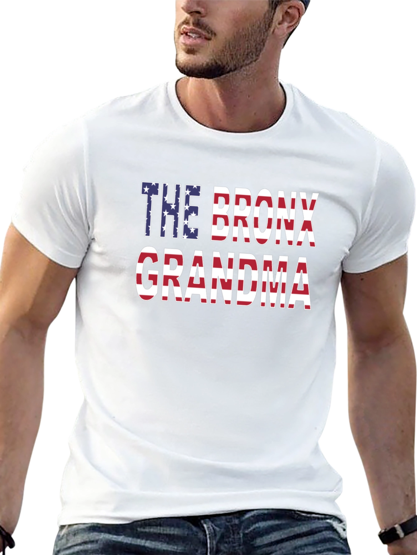 The Bronx Grandma USA Flag T-Shirt
