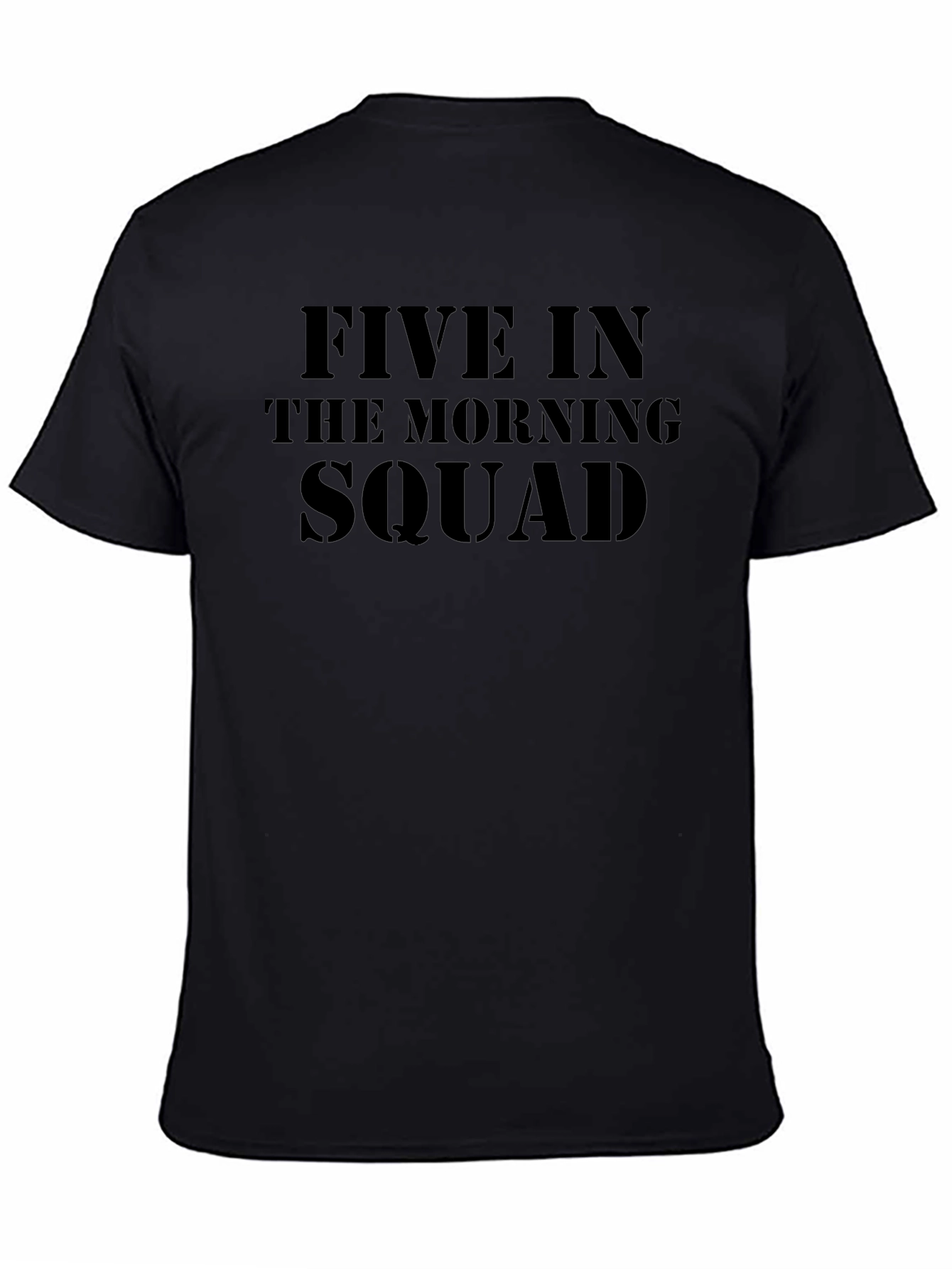 Five in the Morning Squad Black T-Shirt