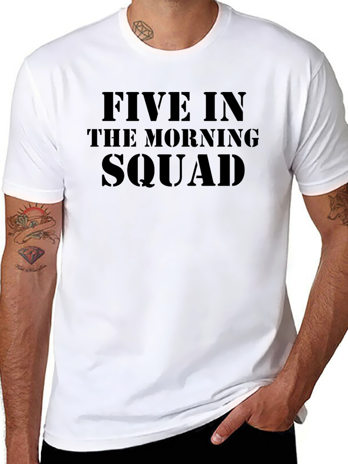 Five in the Morning Squad Black T-Shirt