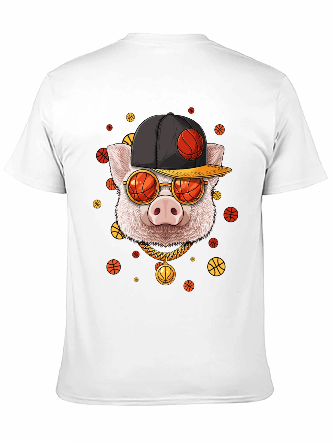 Basketball Pig Graphic Tee