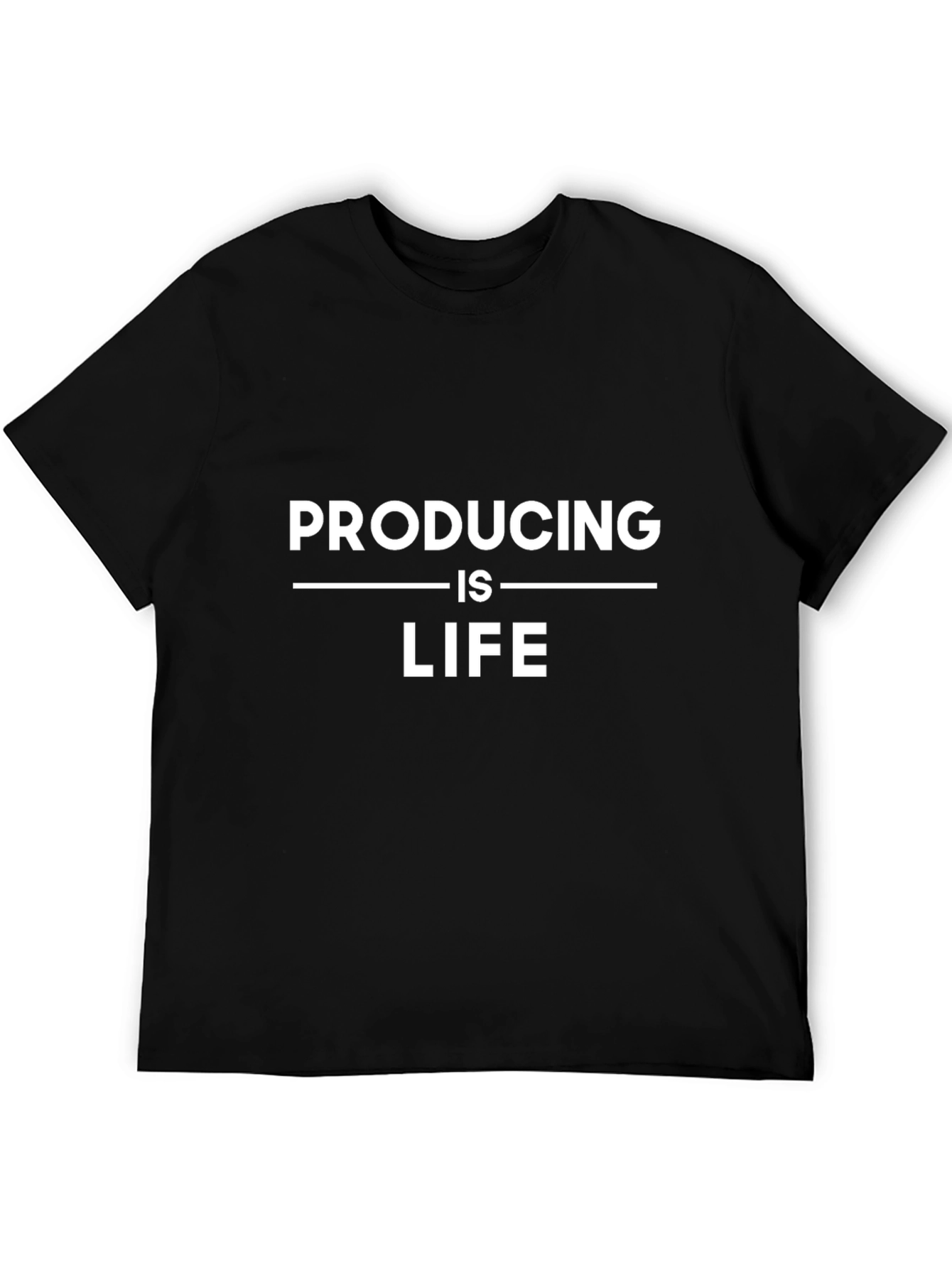 Producing is Life Graphic Tee - Black