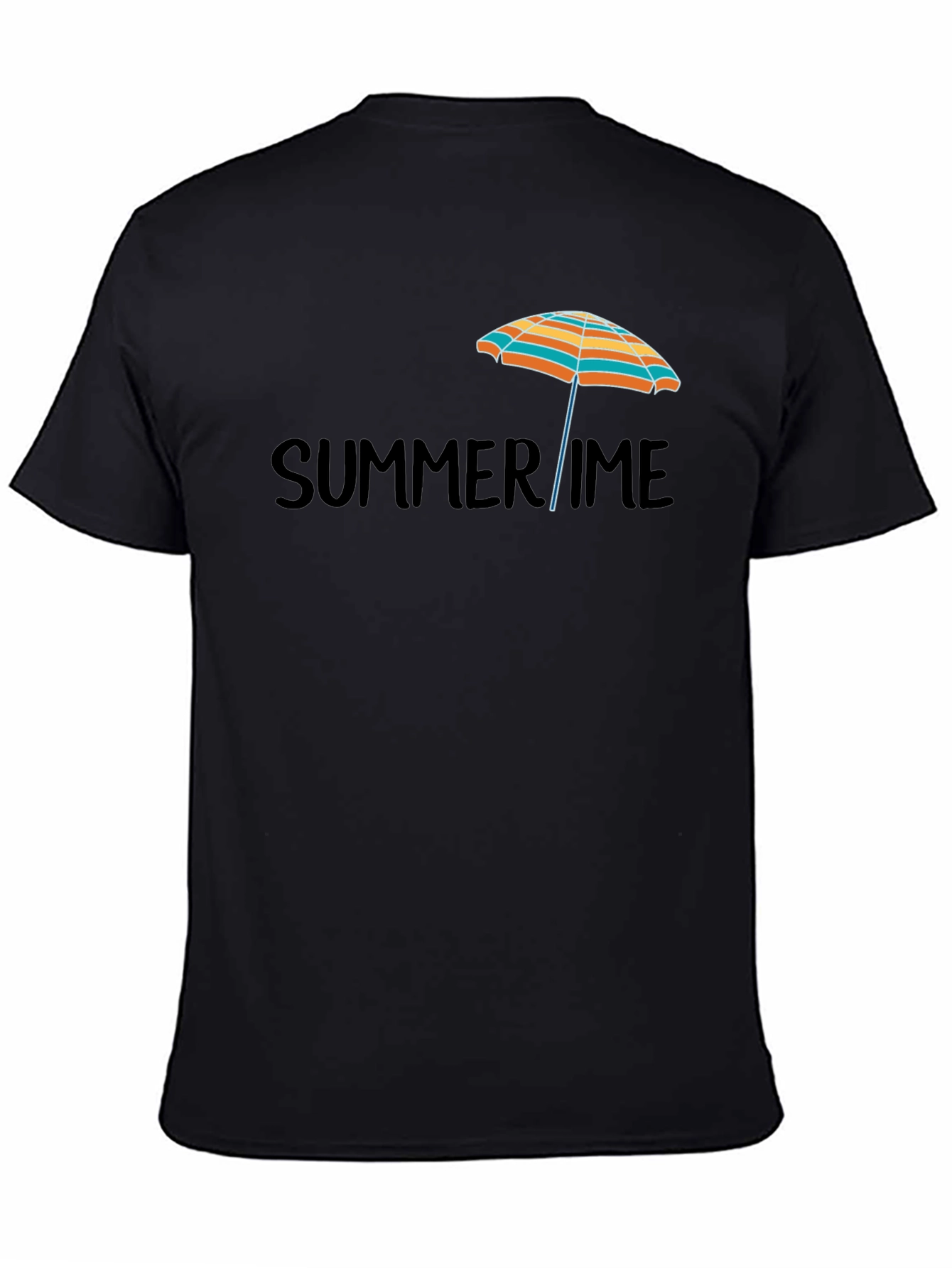 Summertime Beach Umbrella Graphic T-Shirt