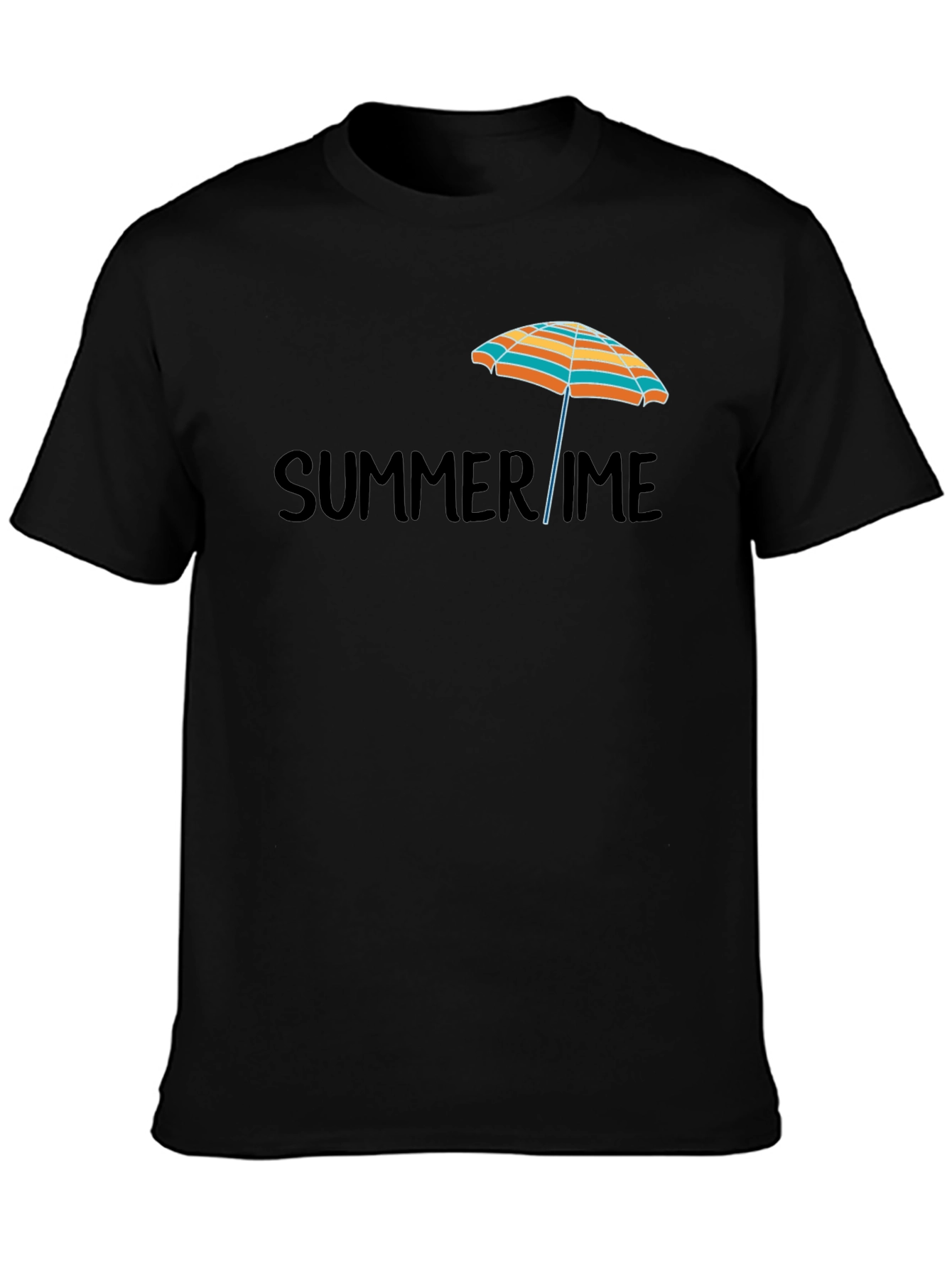Summertime Beach Umbrella Graphic T-Shirt