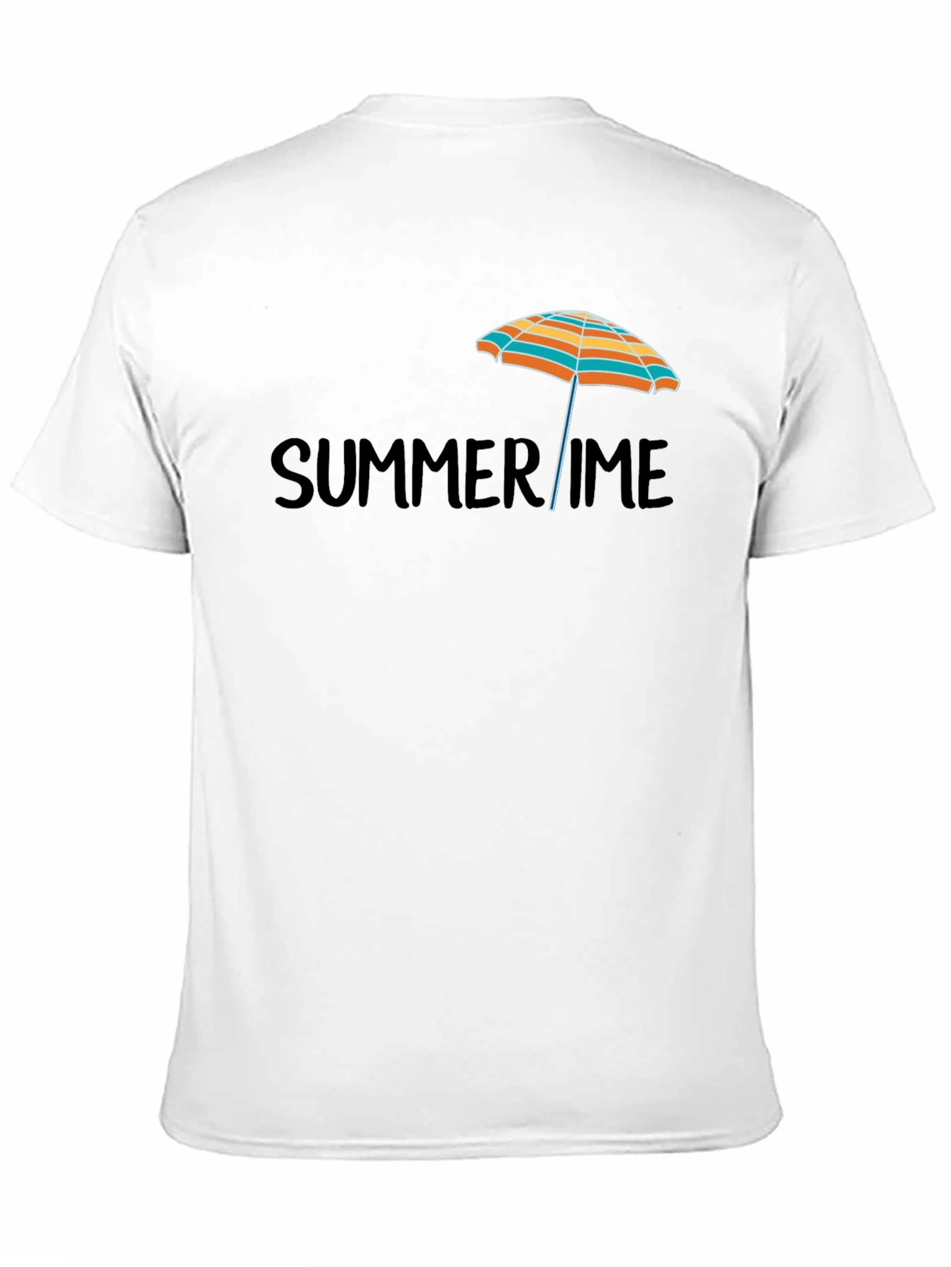 Summertime Beach Umbrella Graphic T-Shirt