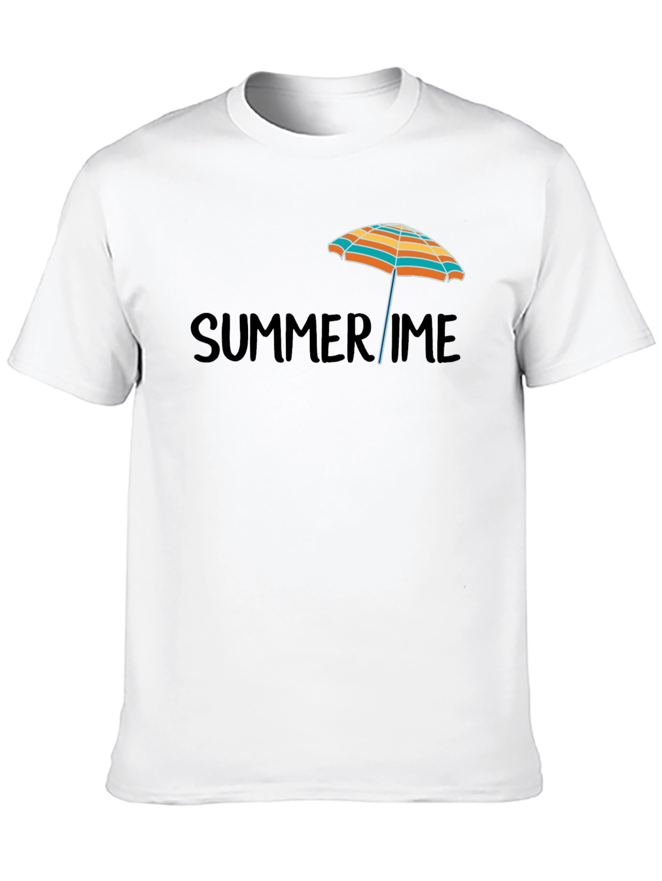 Summertime Beach Umbrella Graphic T-Shirt