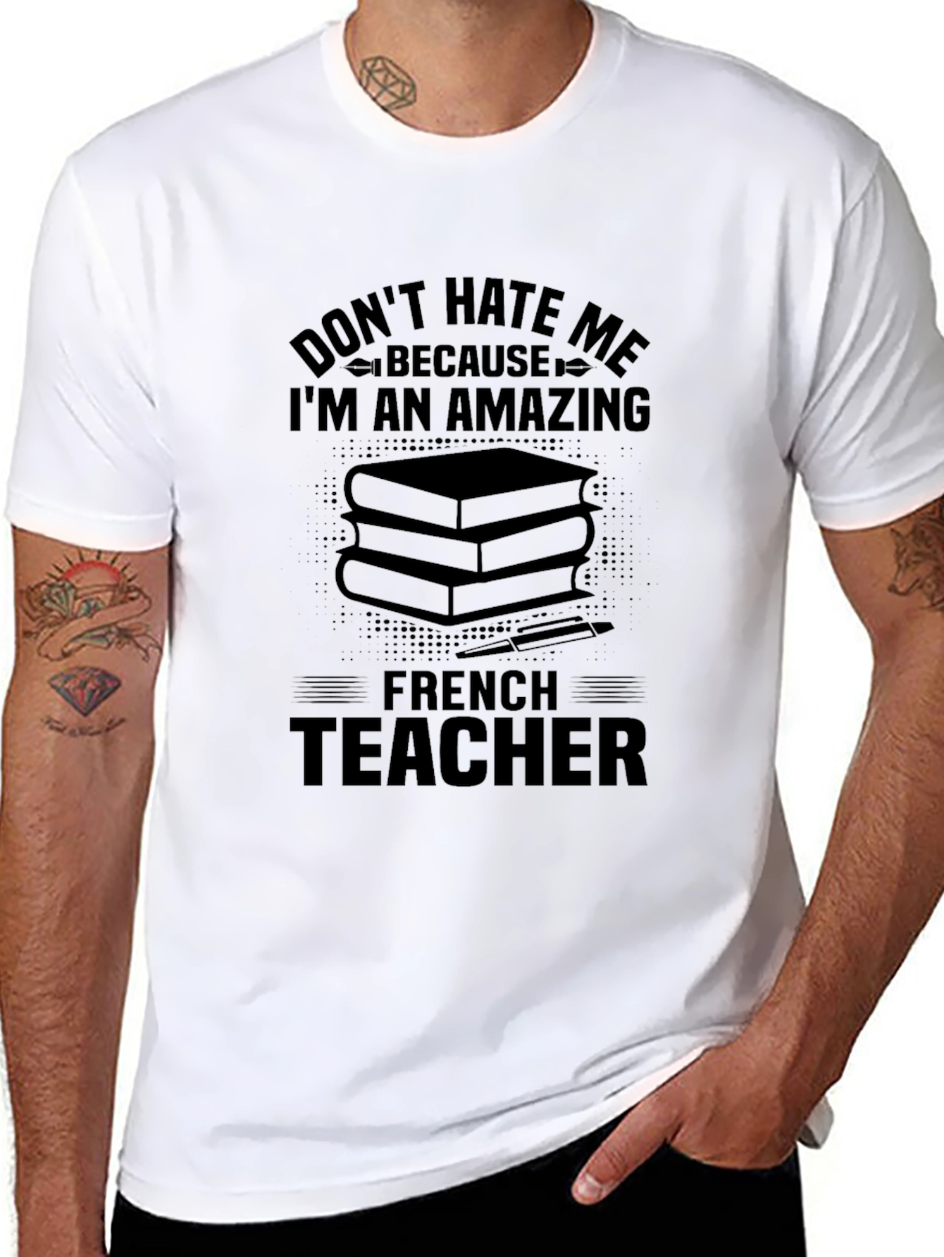 Amazing French Teacher Graphic T-Shirt