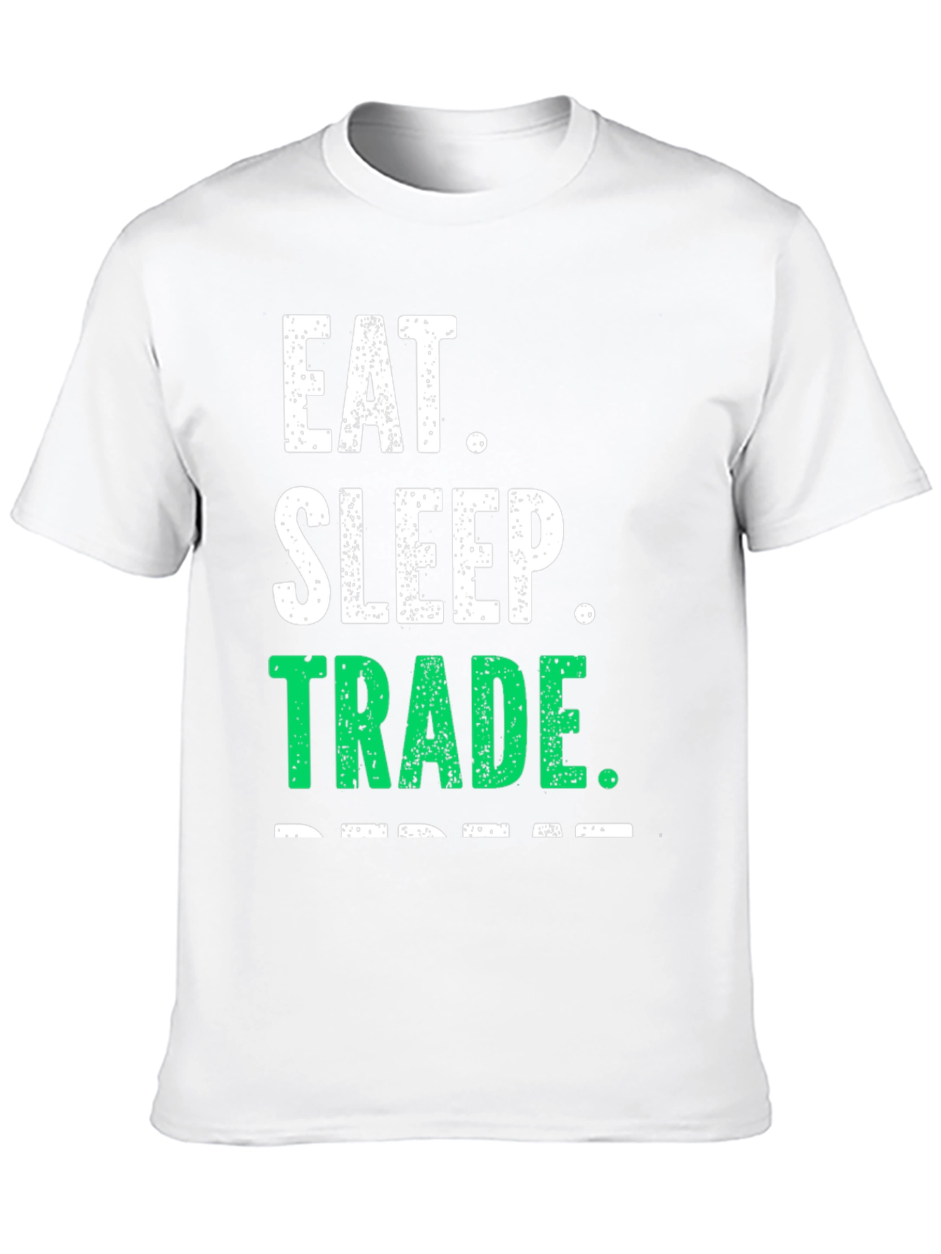 Eat Sleep Trade Repeat Black Graphic Tee