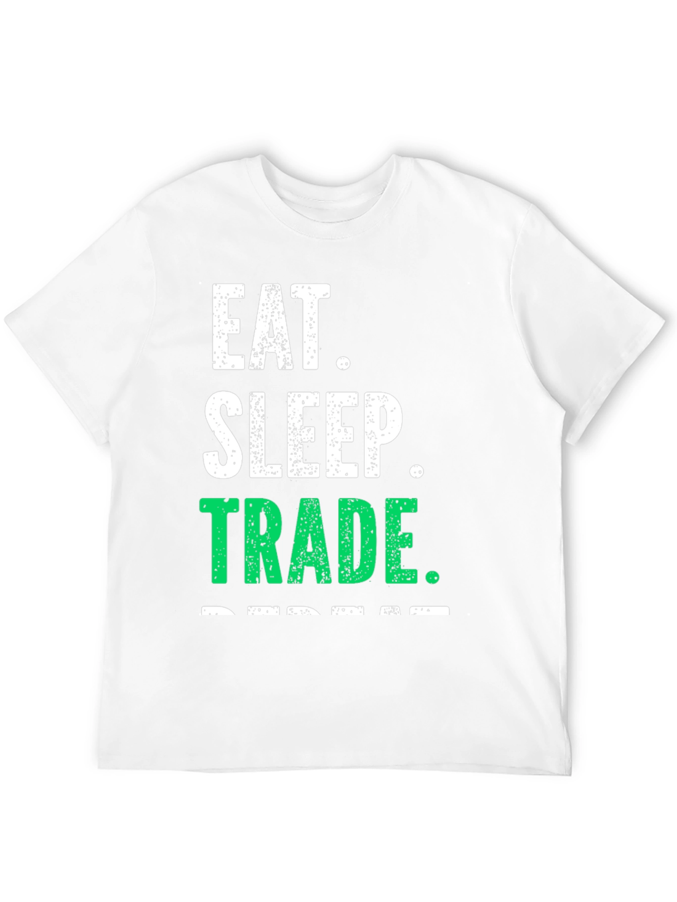 Eat Sleep Trade Repeat Black Graphic Tee