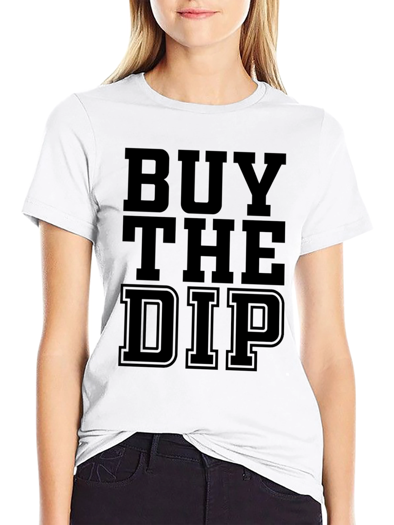 Buy the Dip Graphic Tee - Black Cotton