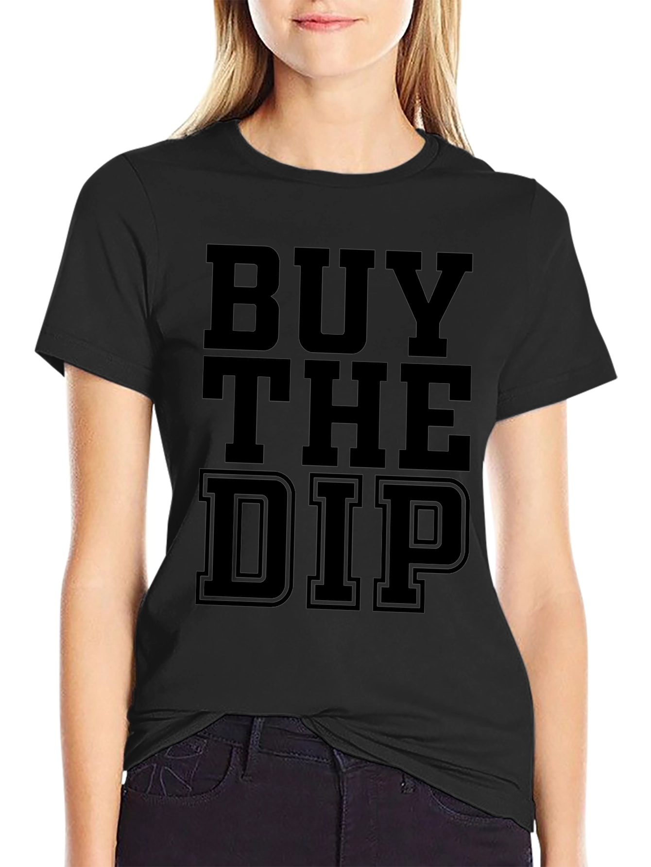 Buy the Dip Graphic Tee - Black Cotton