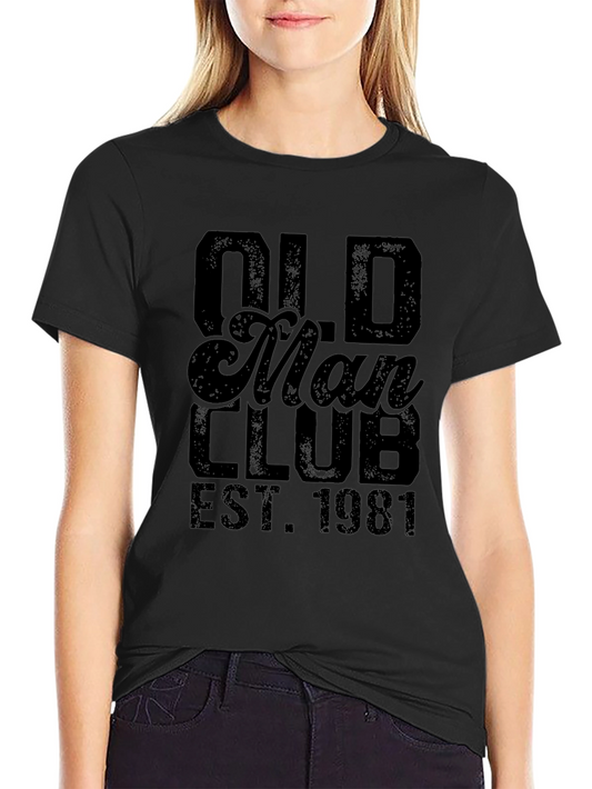 Old Man Club Est. 1981 Black T-Shirt