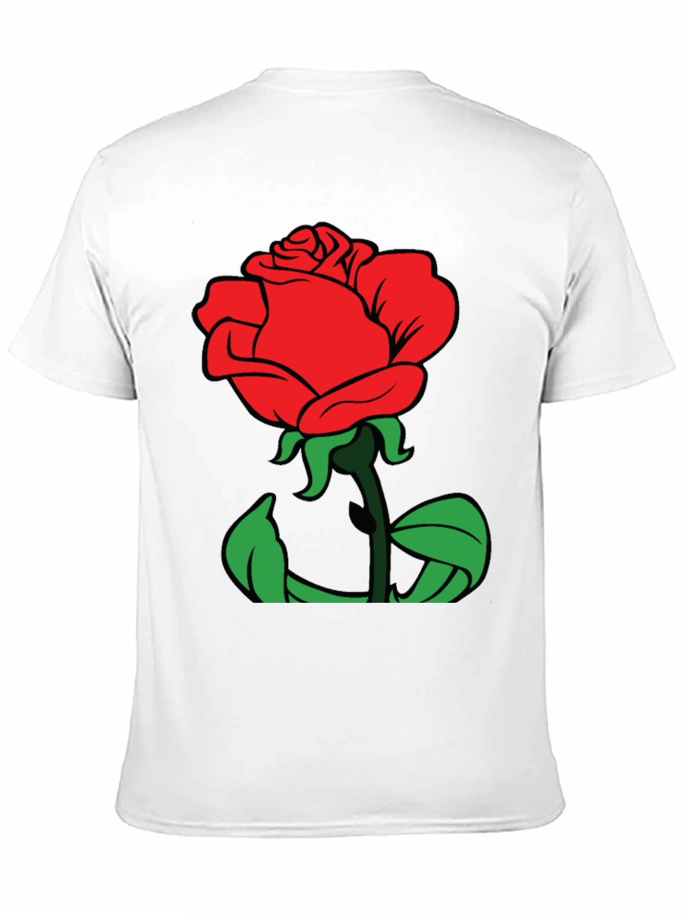 Rose Graphic Tee - Soft Cotton Blend