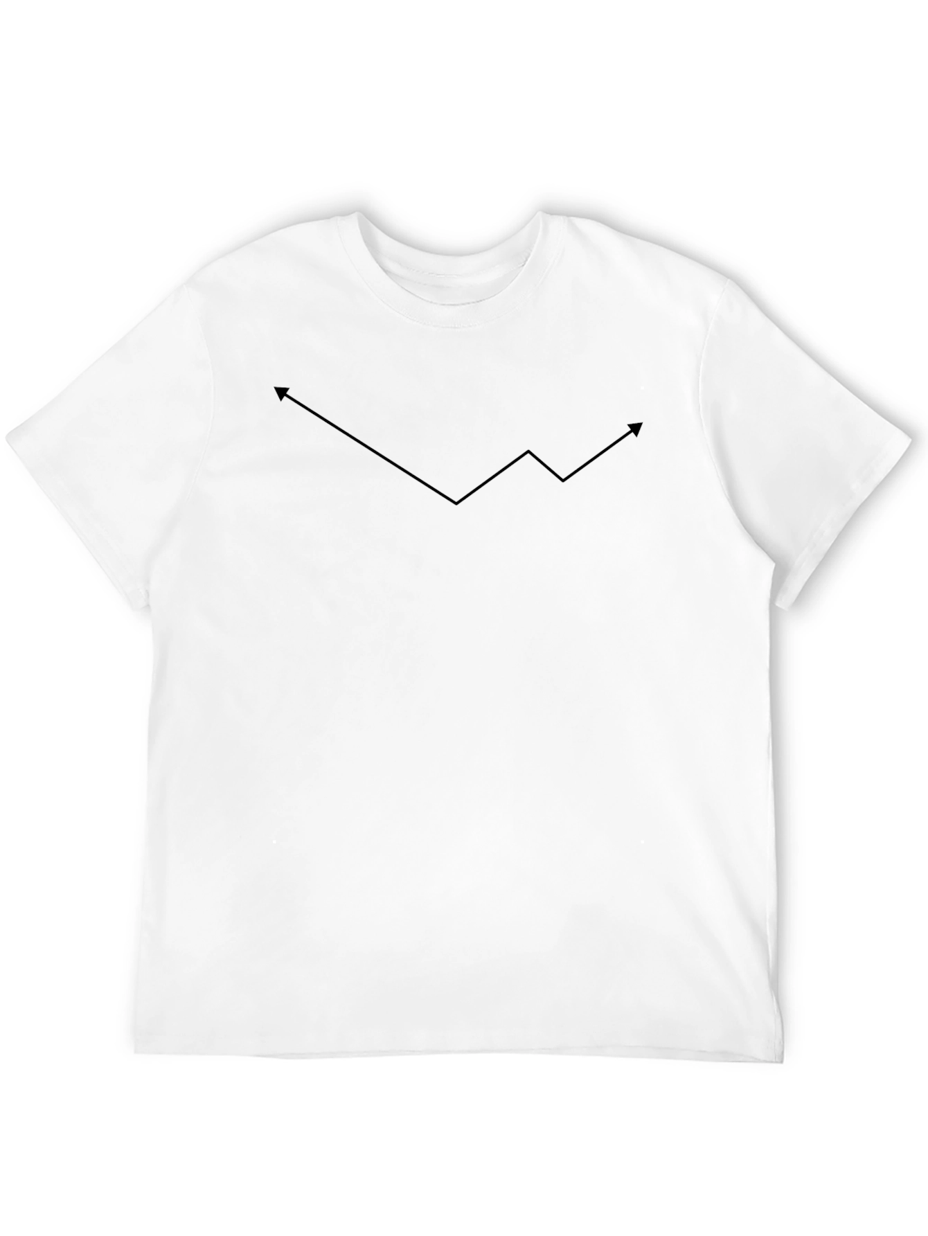 Trendline Tee: Up & Down Arrow Graph Shirt