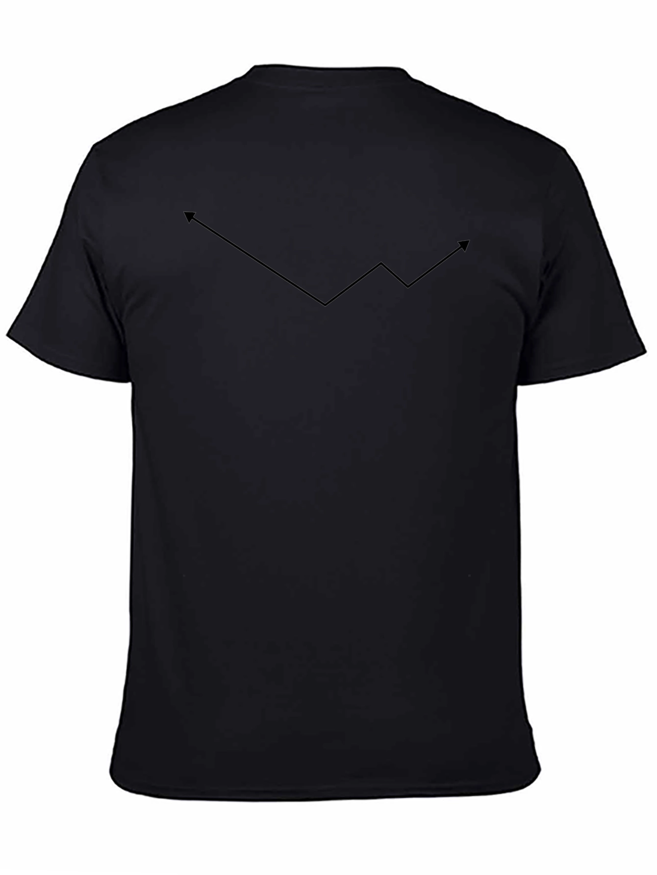 Trendline Tee: Up & Down Arrow Graph Shirt