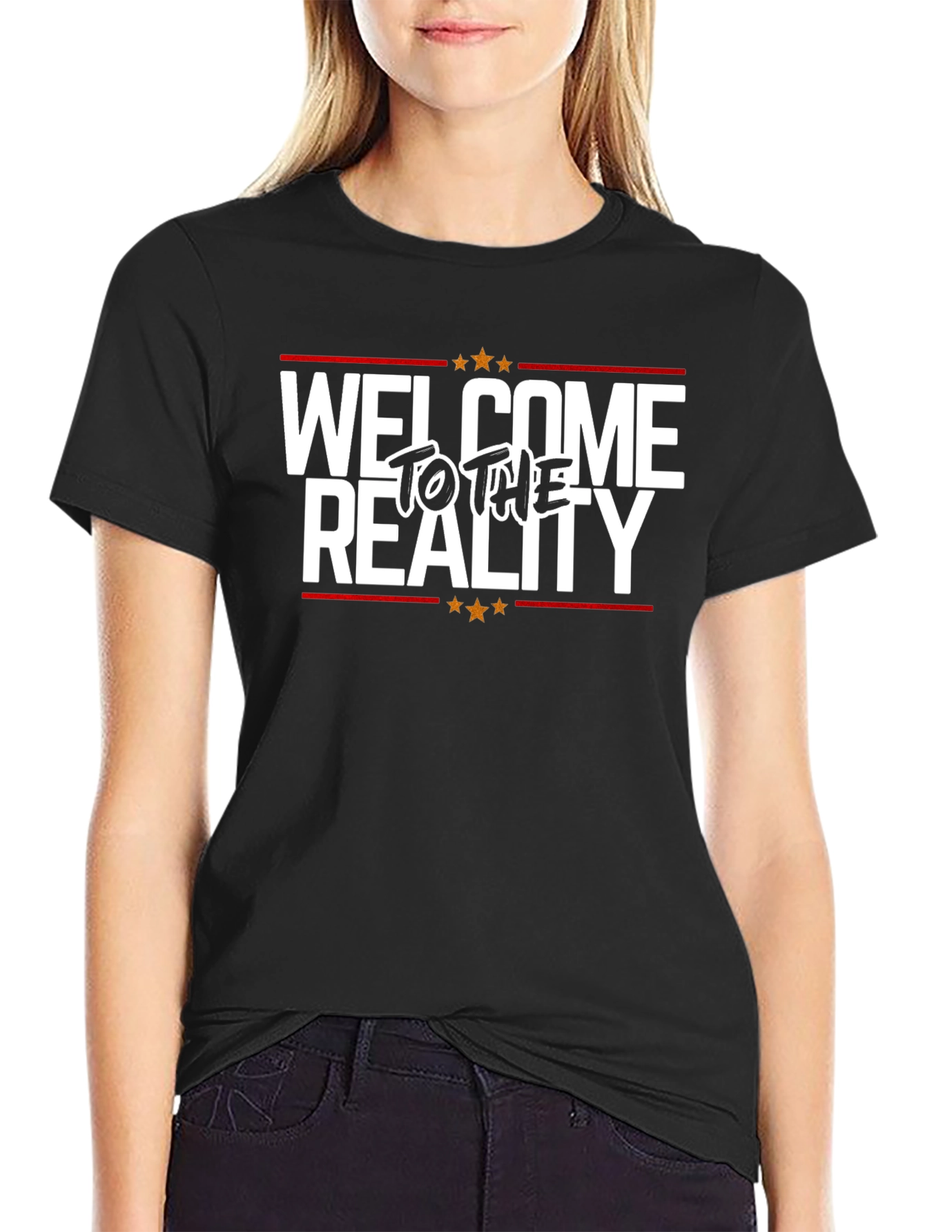 Welcome to the Reality Black Graphic Tee