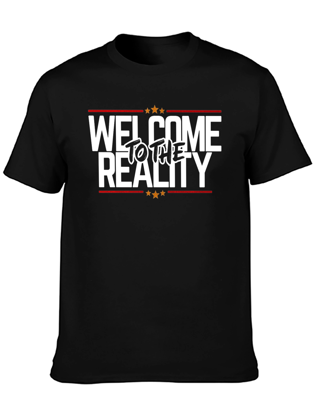 Welcome to the Reality Black Graphic Tee