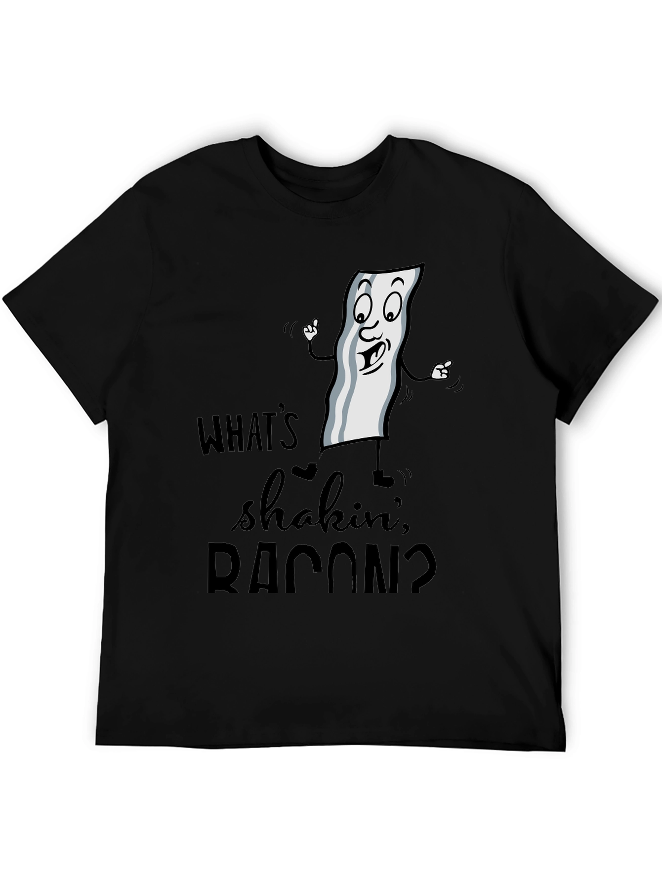 Funny Whats Shakin Bacon Graphic T-Shirt