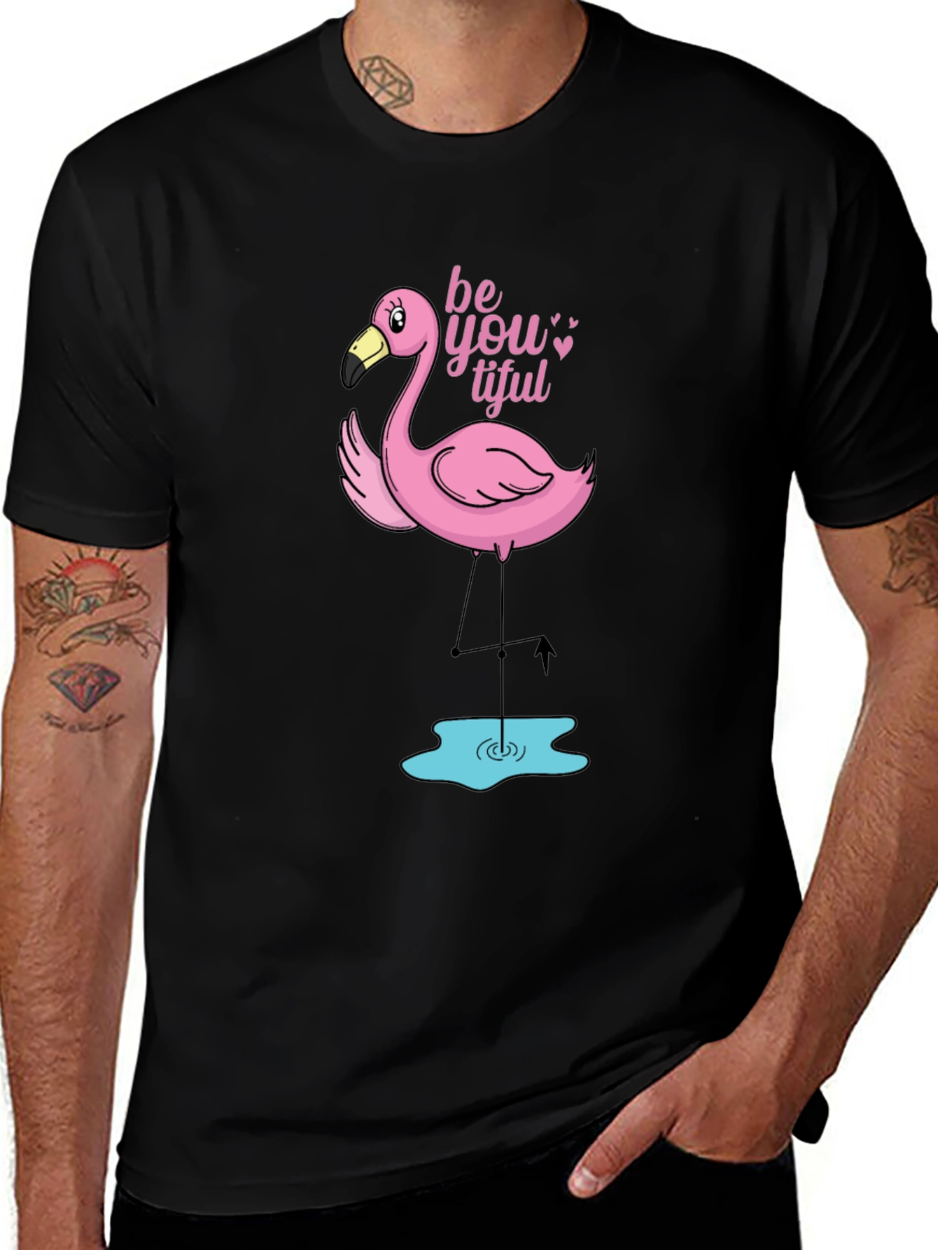 Be-YOU-tiful Flamingo Graphic Tee