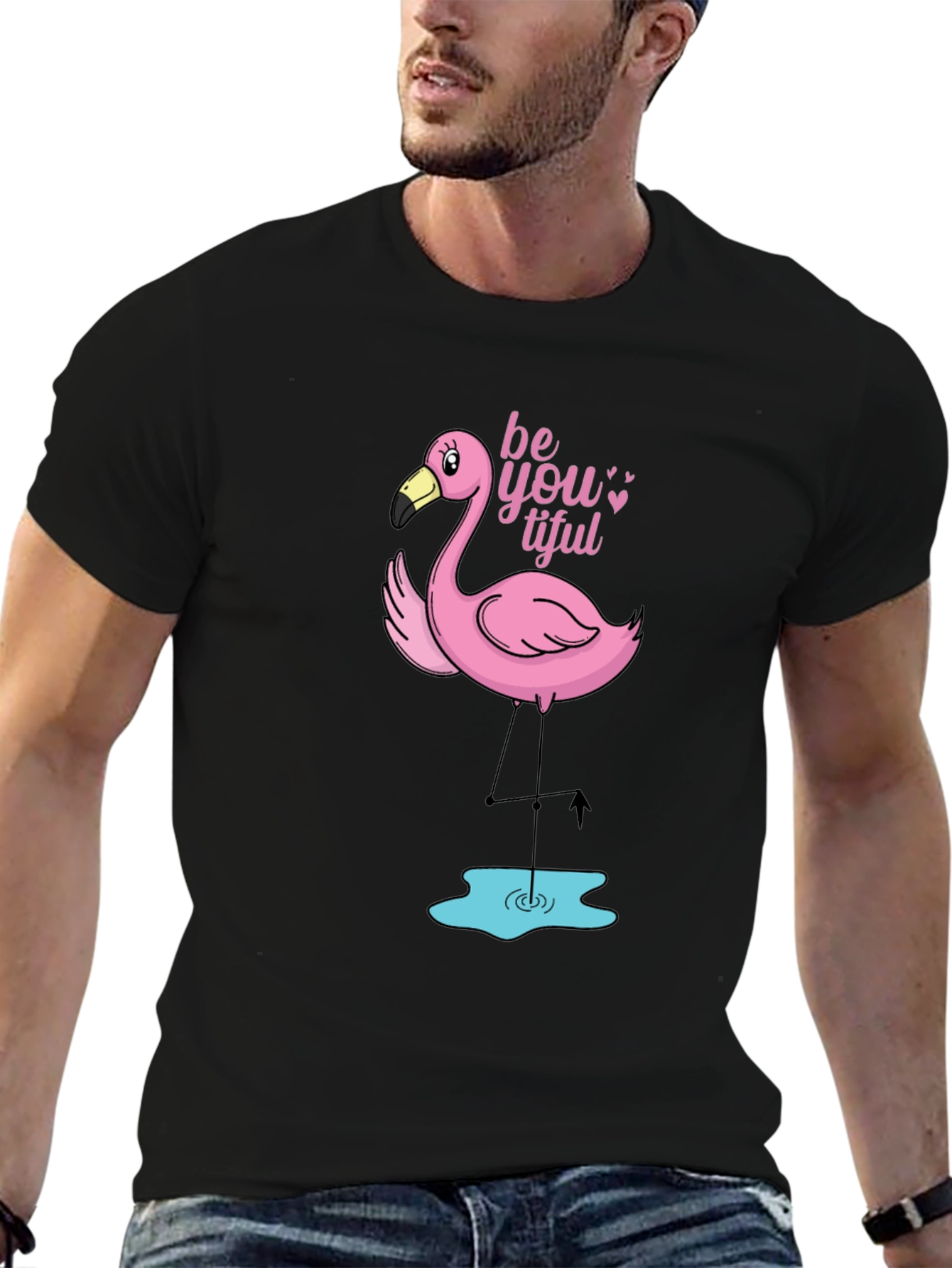 Be-YOU-tiful Flamingo Graphic Tee