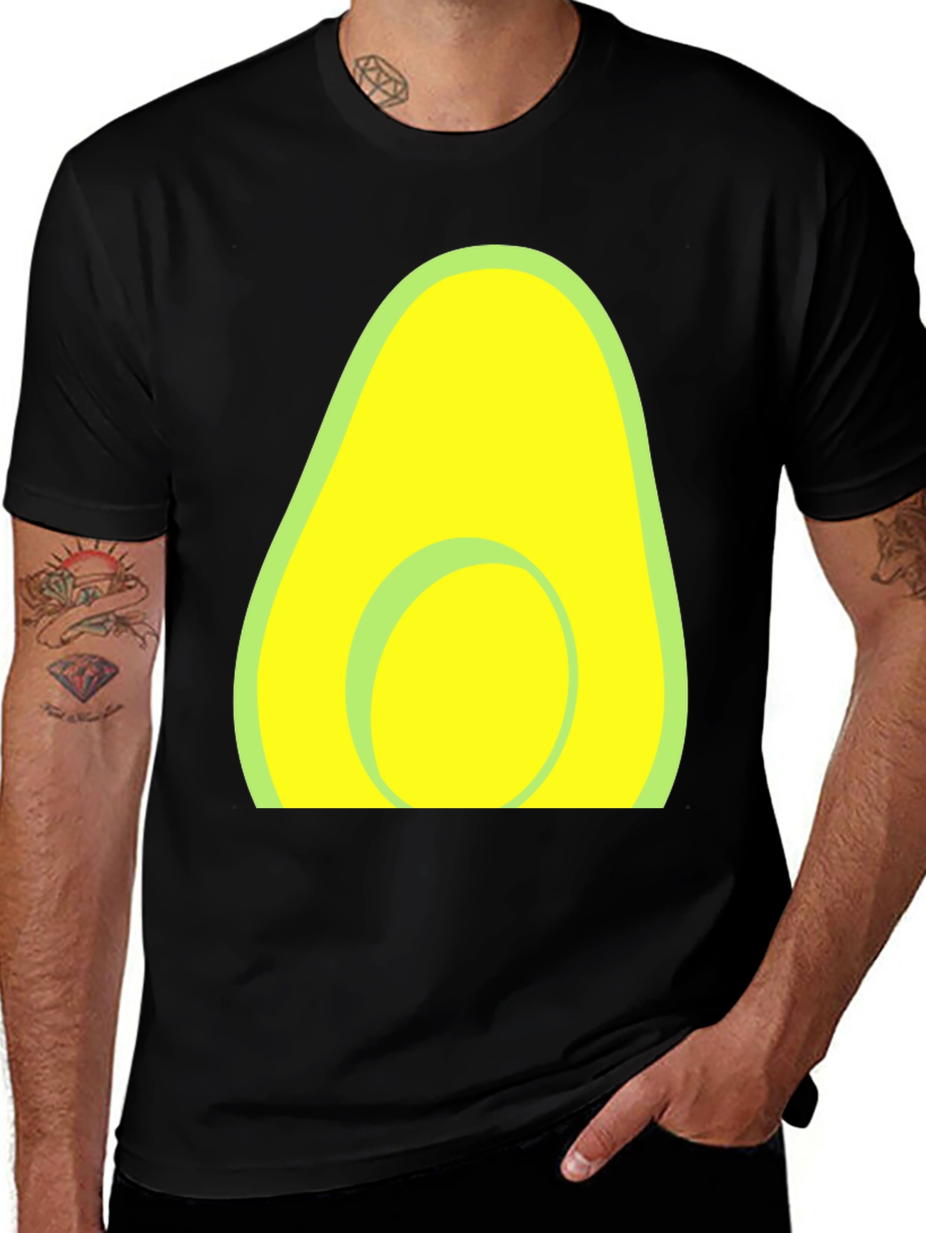 Avocado Graphic Tee - Casual Comfort