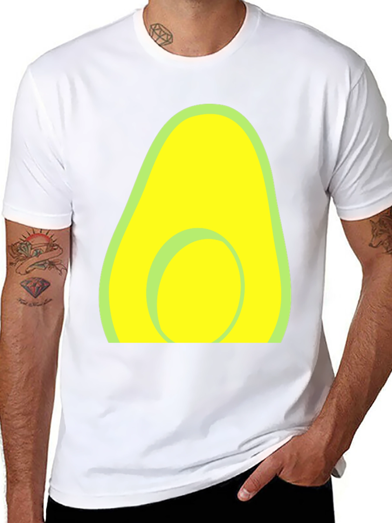 Avocado Graphic Tee - Casual Comfort