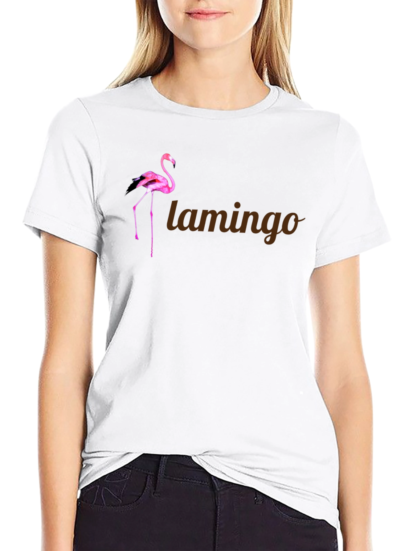 Flamingo Graphic Tee - Stylish Mens Black T-Shirt