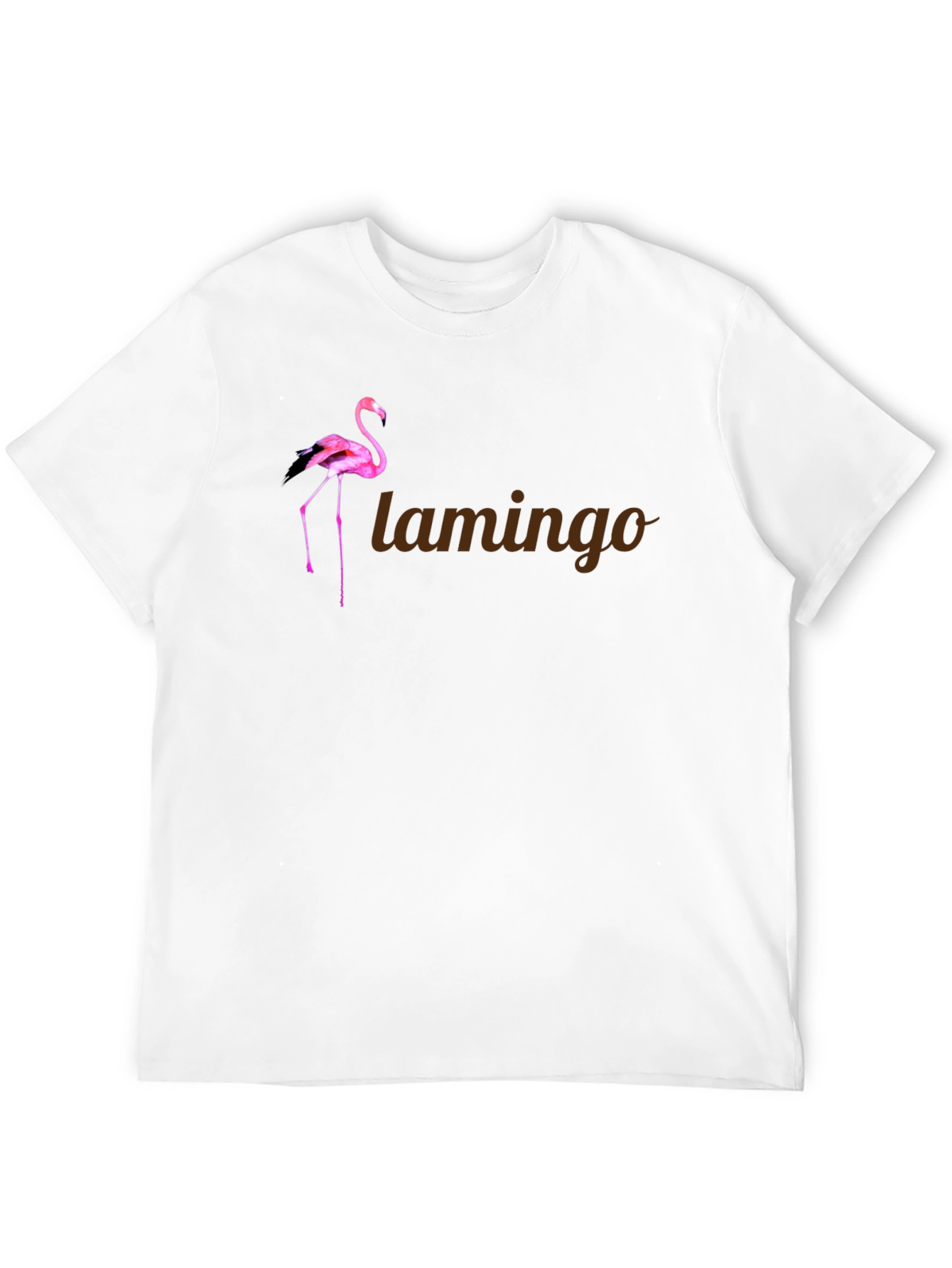 Flamingo Graphic Tee - Stylish Mens Black T-Shirt