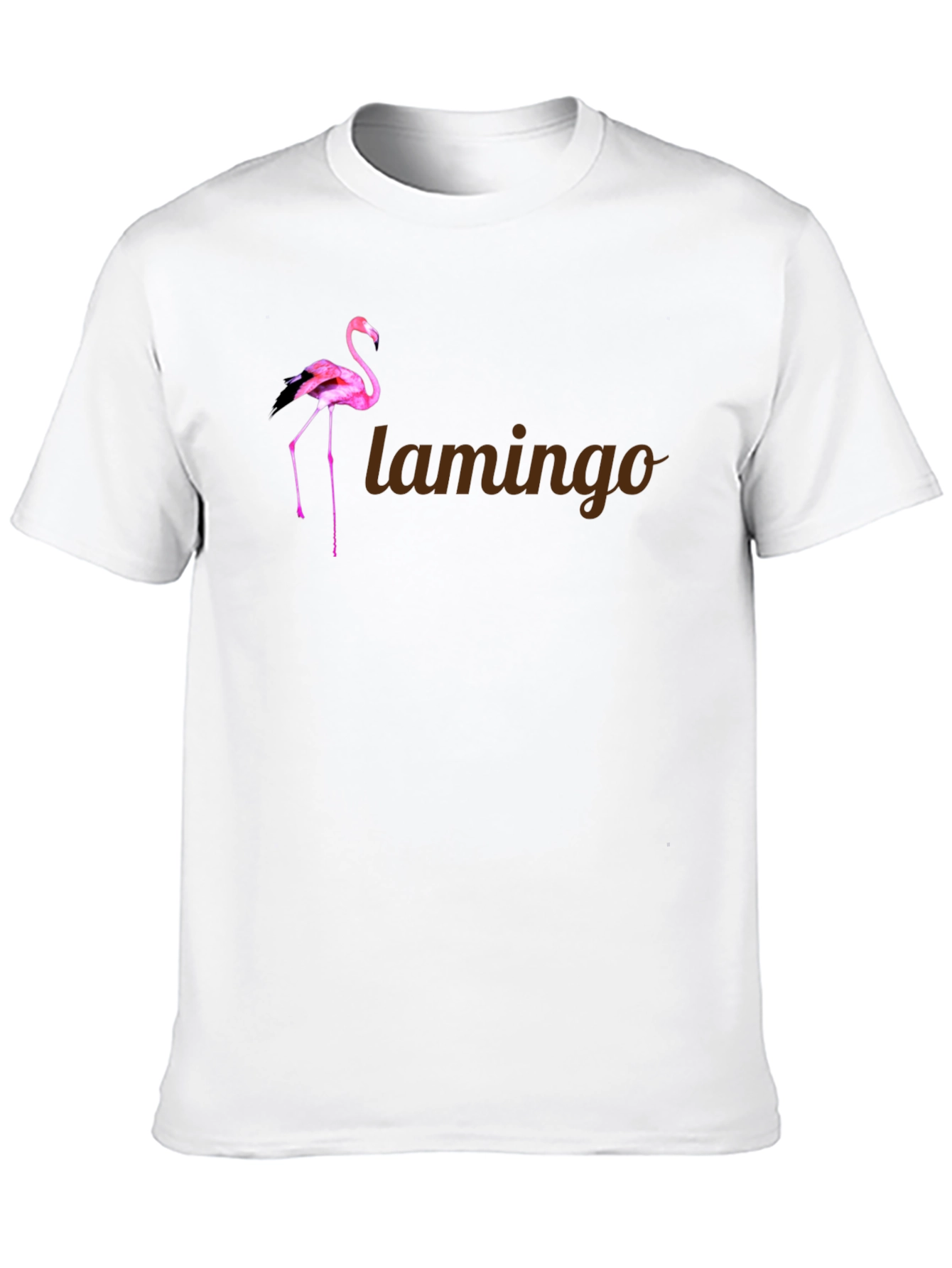 Flamingo Graphic Tee - Stylish Mens Black T-Shirt