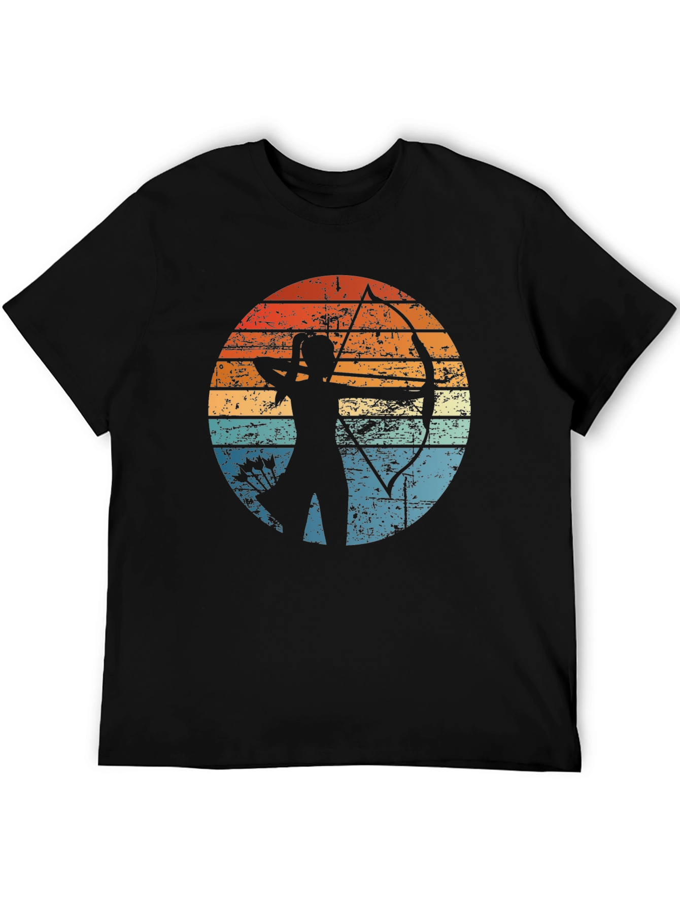 Archery Sunset Graphic Tee | Retro Style