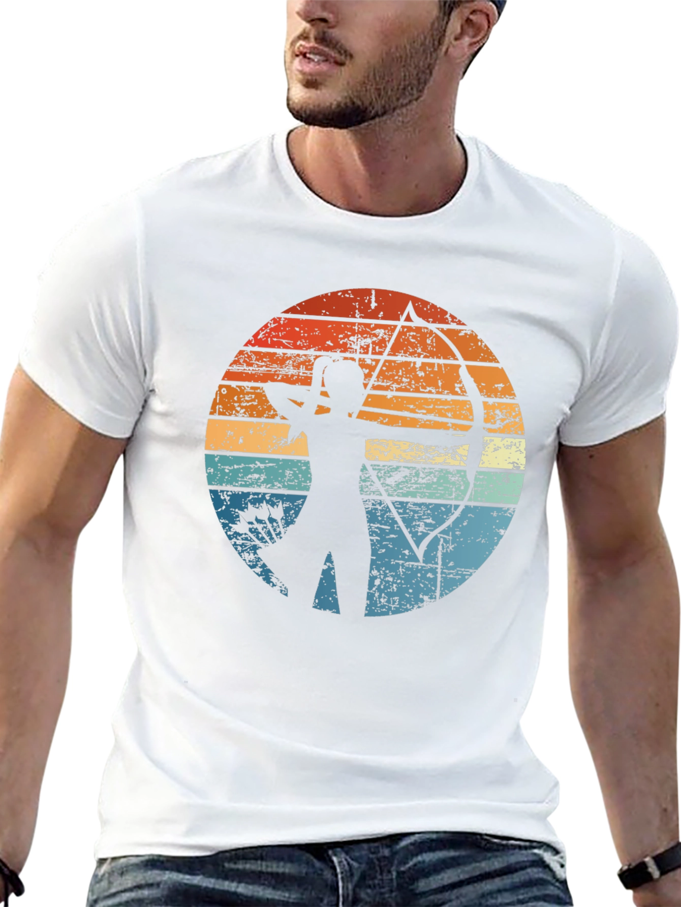 Archery Sunset Graphic Tee | Retro Style