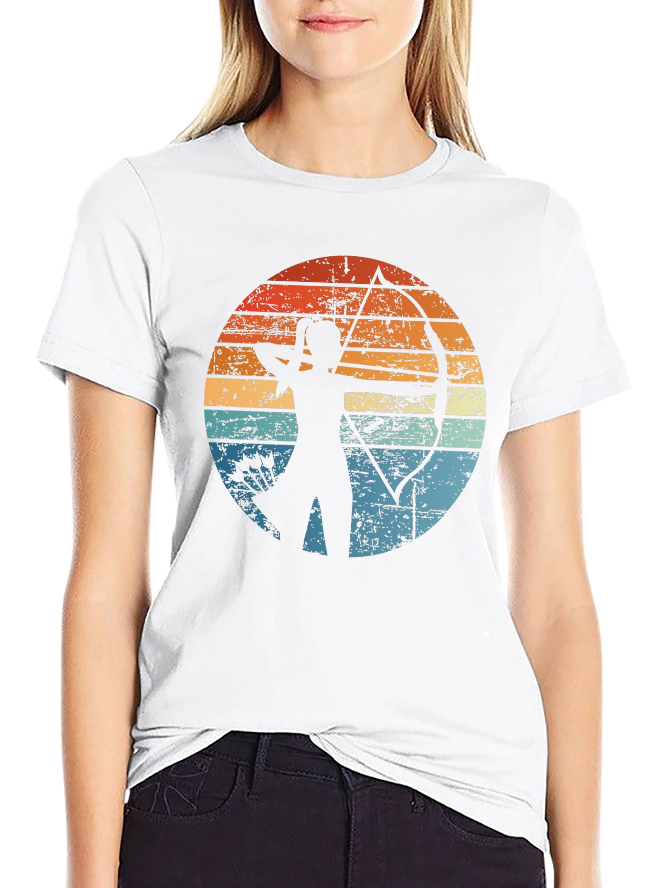 Archery Sunset Graphic Tee | Retro Style