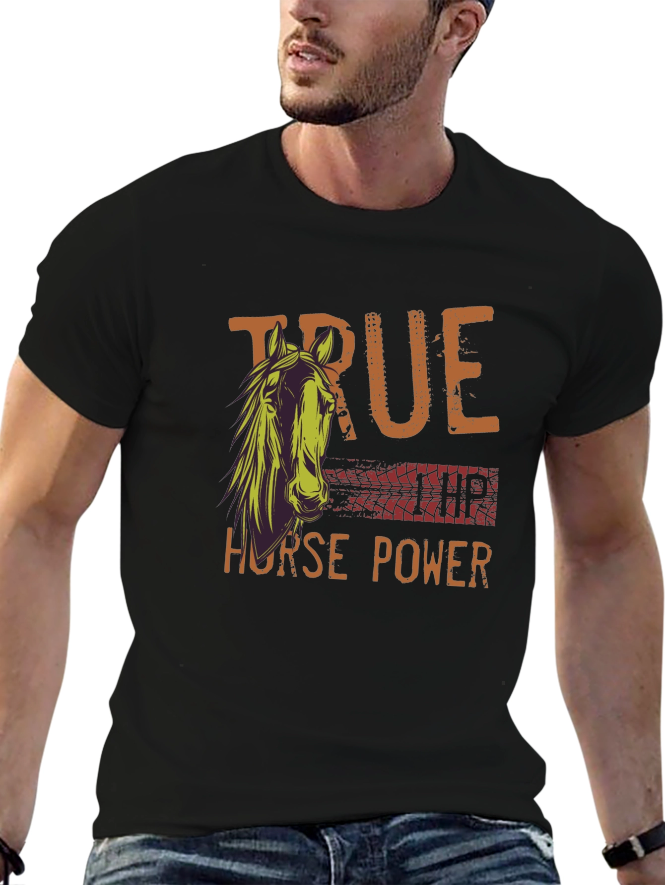 True Horse Power Graphic Tee - Black