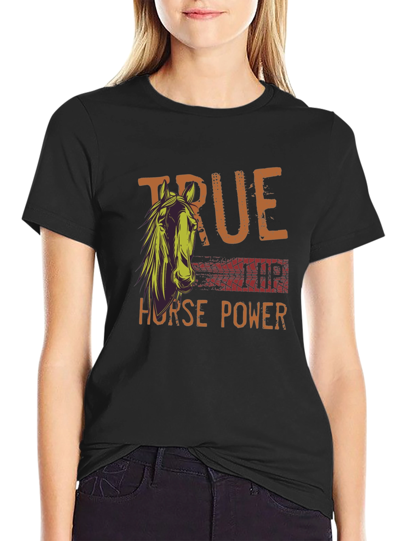 True Horse Power Graphic Tee - Black